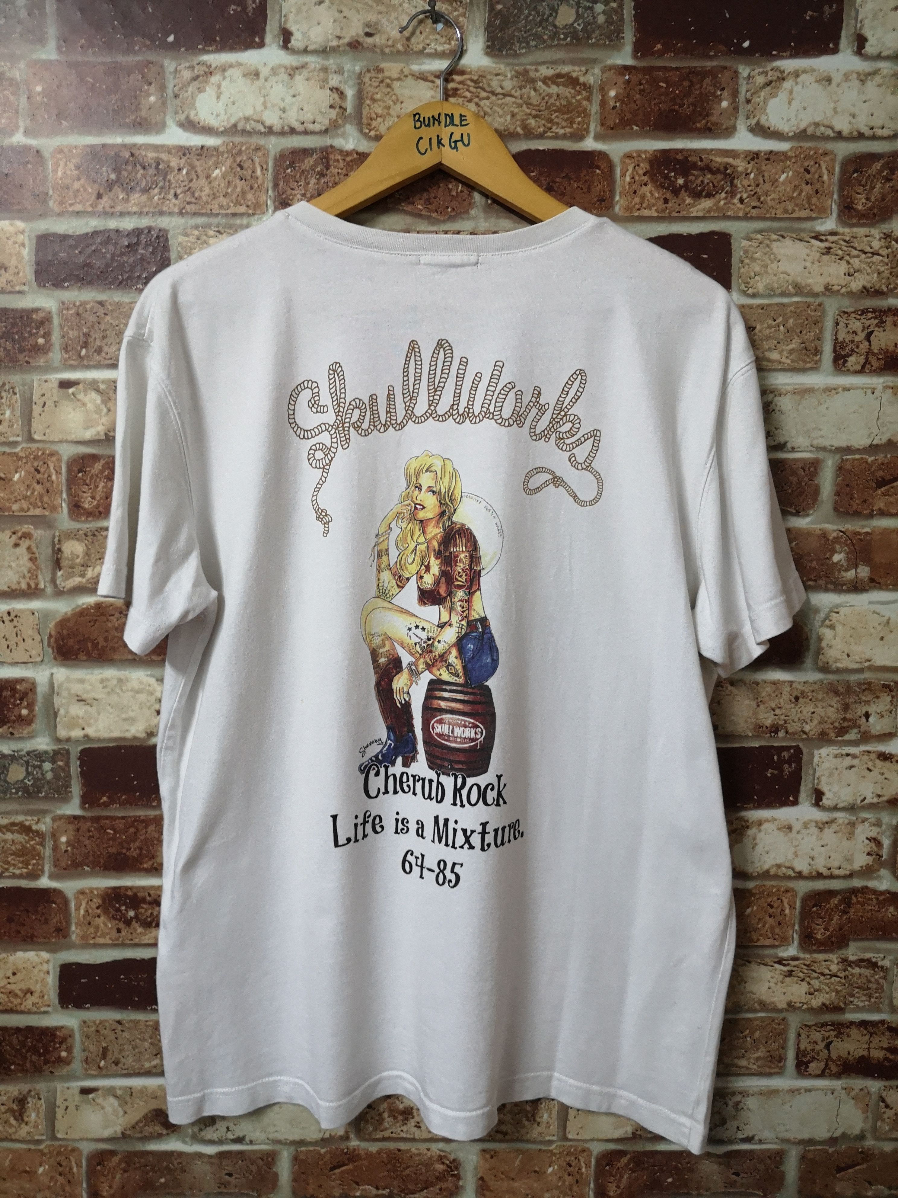 Japanese Brand × Vintage "CHERUB ROCK LIFE IS A MIXTURE" by BY SKULL WORKS Size US XL / EU 56 / 4 - 1 Thumbnail