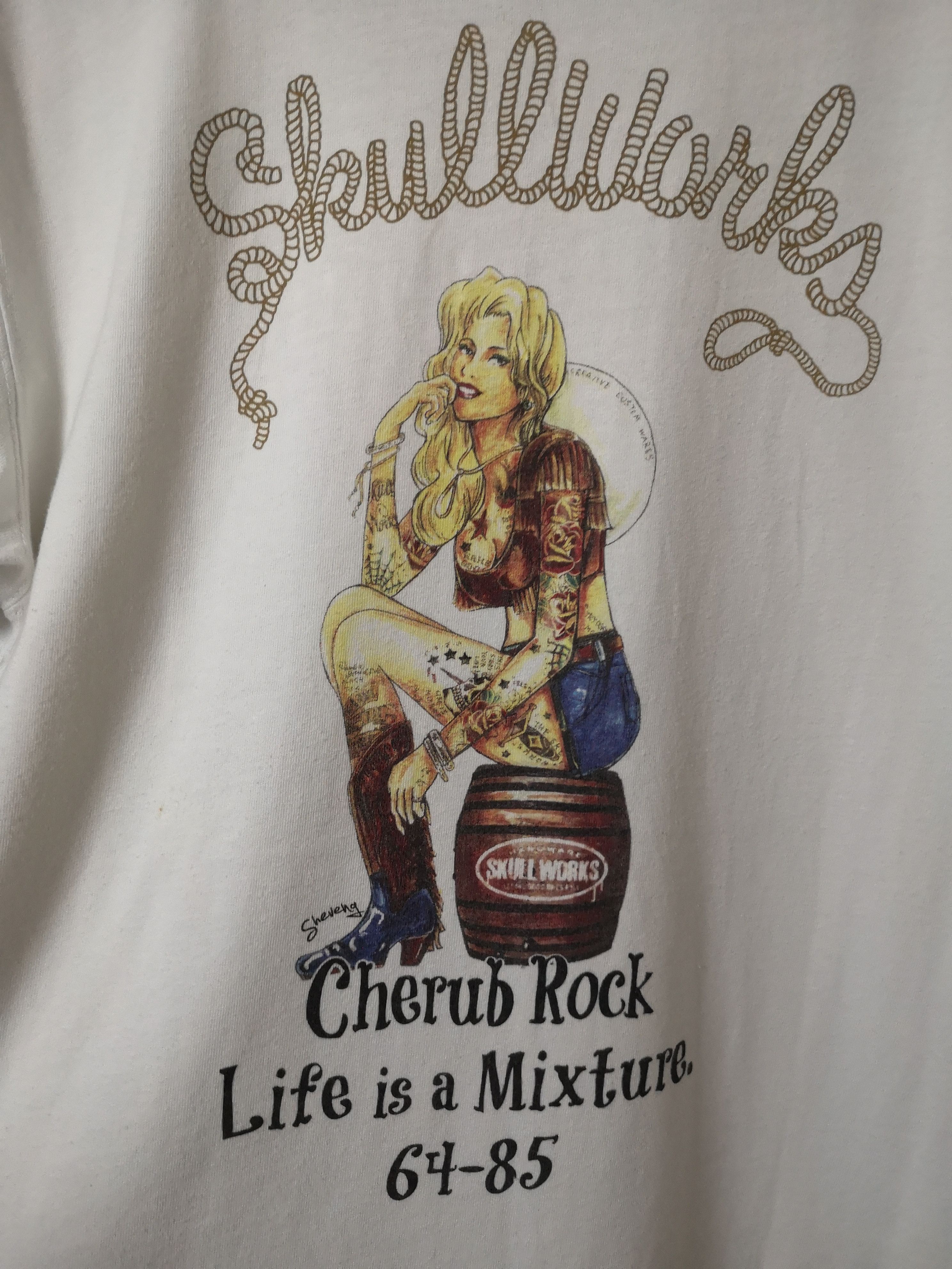 Japanese Brand × Vintage "CHERUB ROCK LIFE IS A MIXTURE" by BY SKULL WORKS Size US XL / EU 56 / 4 - 2 Thumbnail