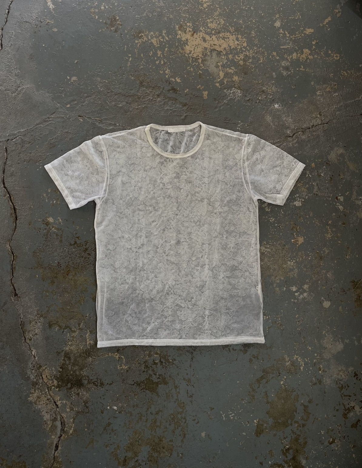 Helmut Lang Helmut Lang SS96 Floral Mesh Tee Size US M / EU 48-50 / 2 - 1 Thumbnail