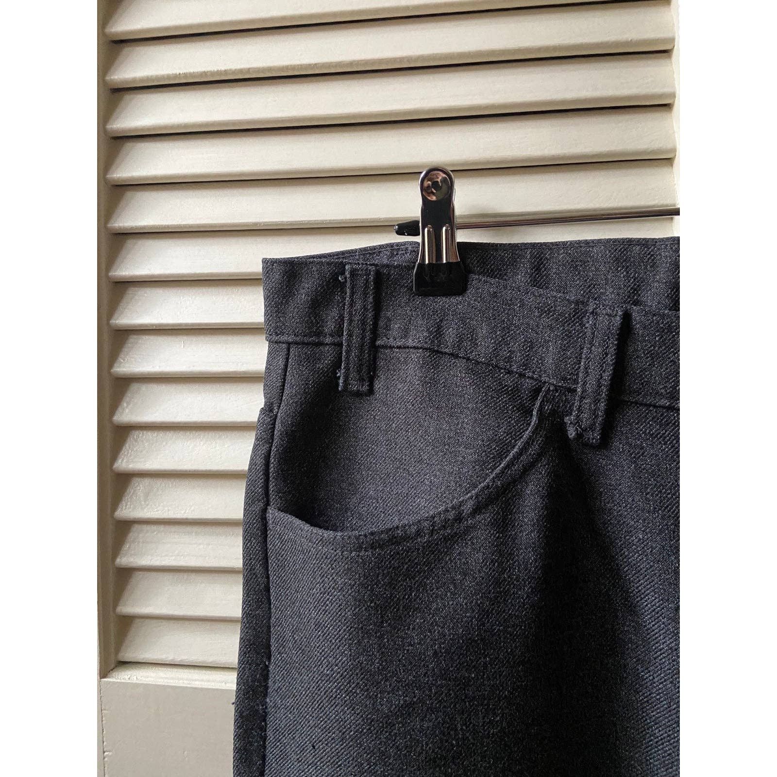 Levi's Vintage Levi’s 517 Black Tab Polyester Bootcut Flare Pants Size US 36 / EU 52 - 10 Thumbnail