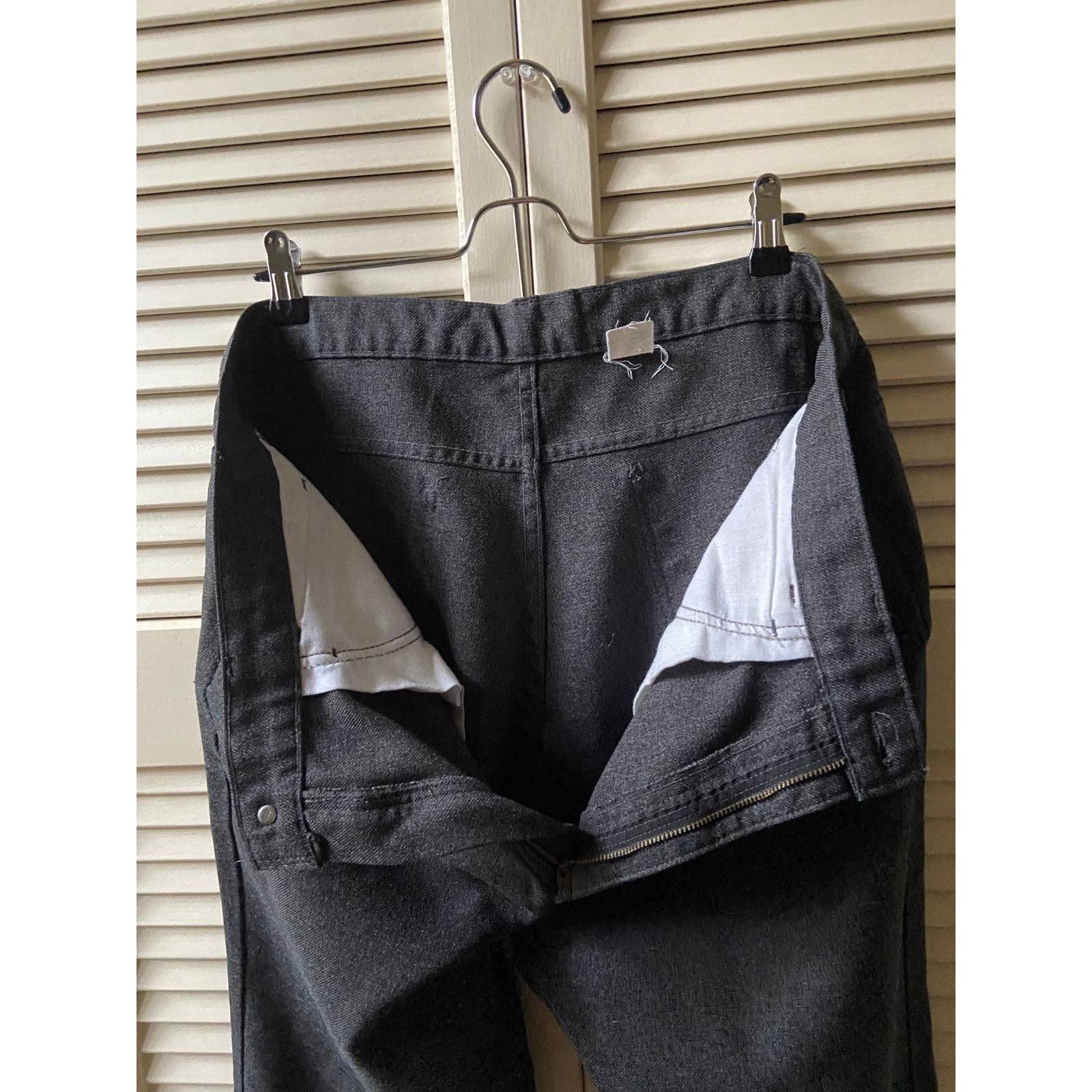 Levi's Vintage Levi’s 517 Black Tab Polyester Bootcut Flare Pants Size US 36 / EU 52 - 4 Thumbnail