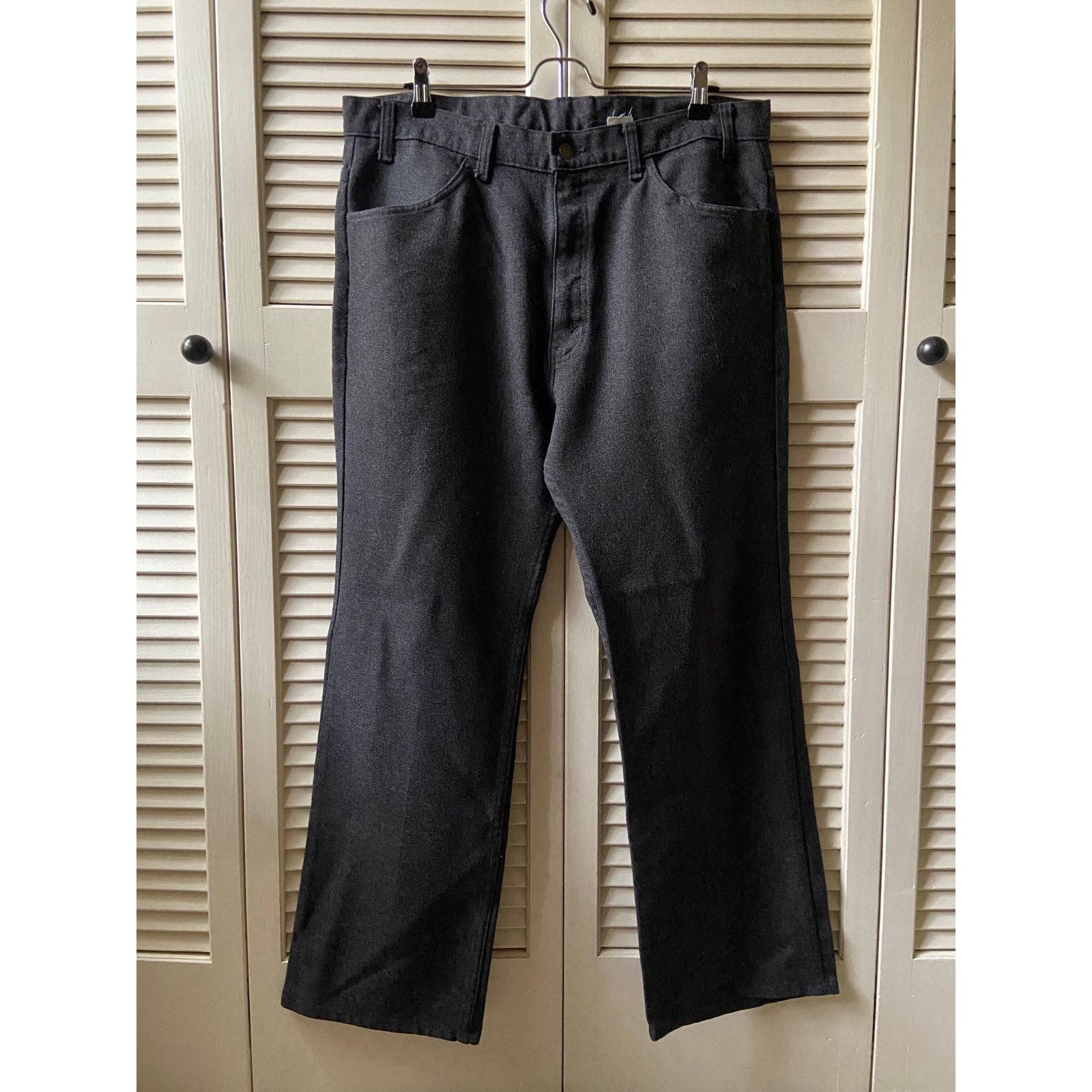 Levi's Vintage Levi’s 517 Black Tab Polyester Bootcut Flare Pants Size US 36 / EU 52 - 1 Thumbnail
