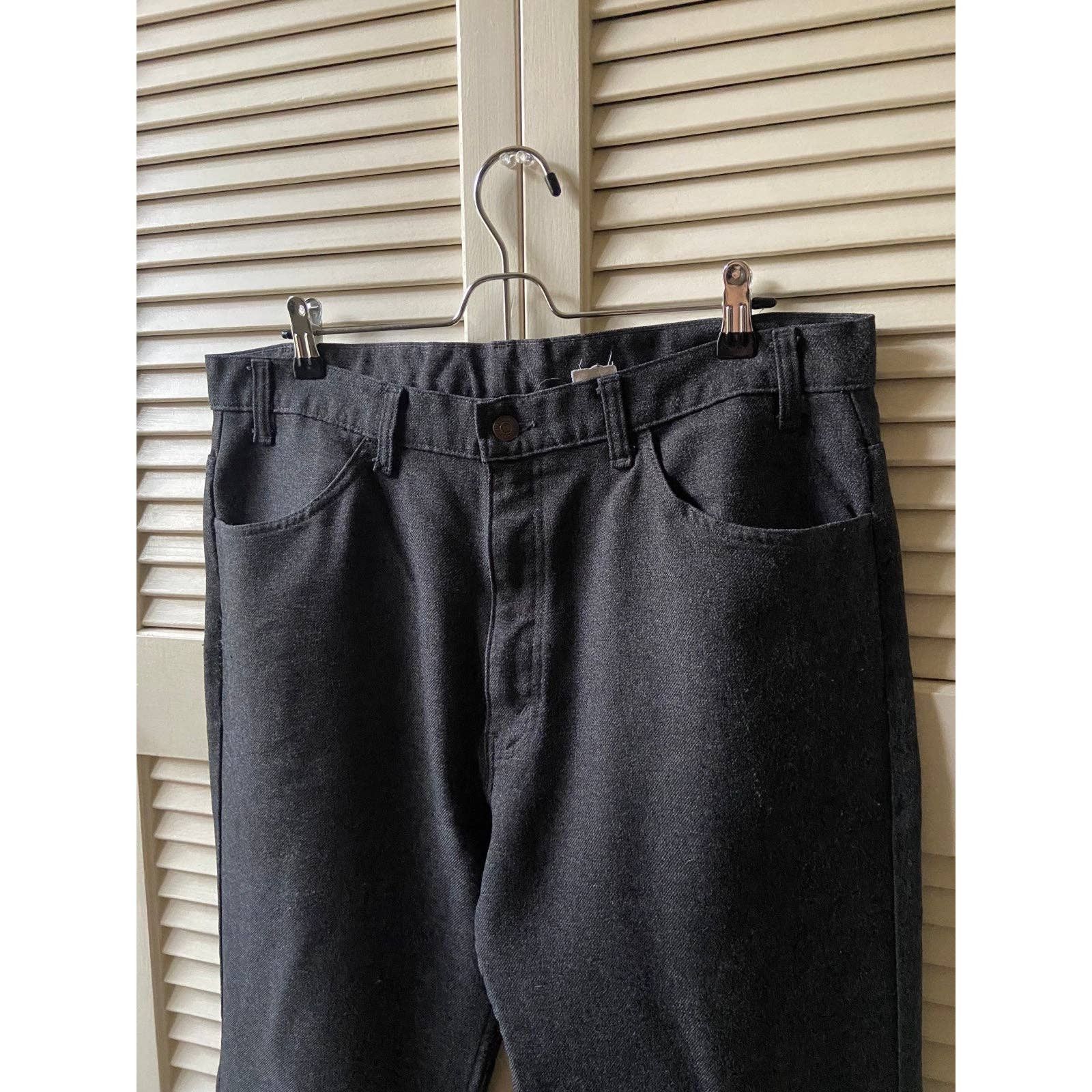Levi's Vintage Levi’s 517 Black Tab Polyester Bootcut Flare Pants Size US 36 / EU 52 - 2 Thumbnail