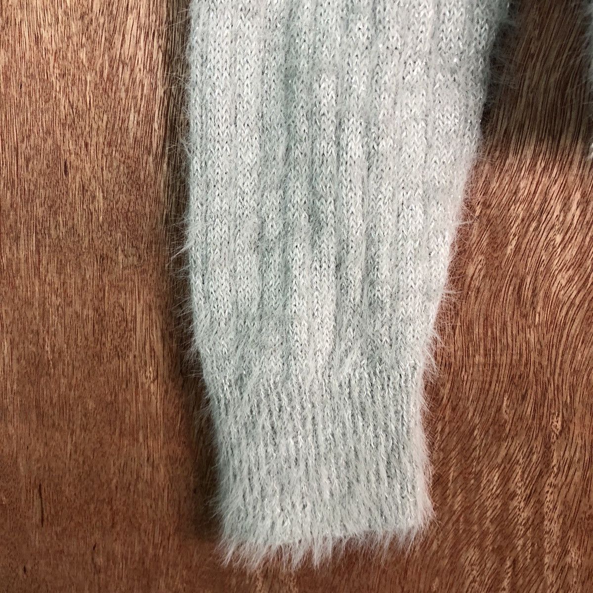 Homespun Knitwear × Japanese Brand OZOC Grey Mohair Knitwear Size US M / EU 48-50 / 2 - 6 Thumbnail