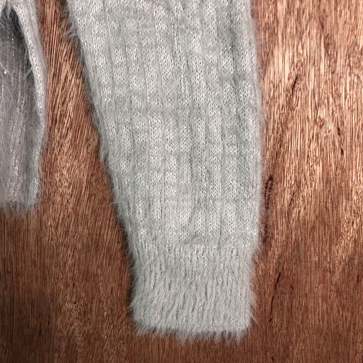 Homespun Knitwear × Japanese Brand OZOC Grey Mohair Knitwear Size US M / EU 48-50 / 2 - 4 Thumbnail