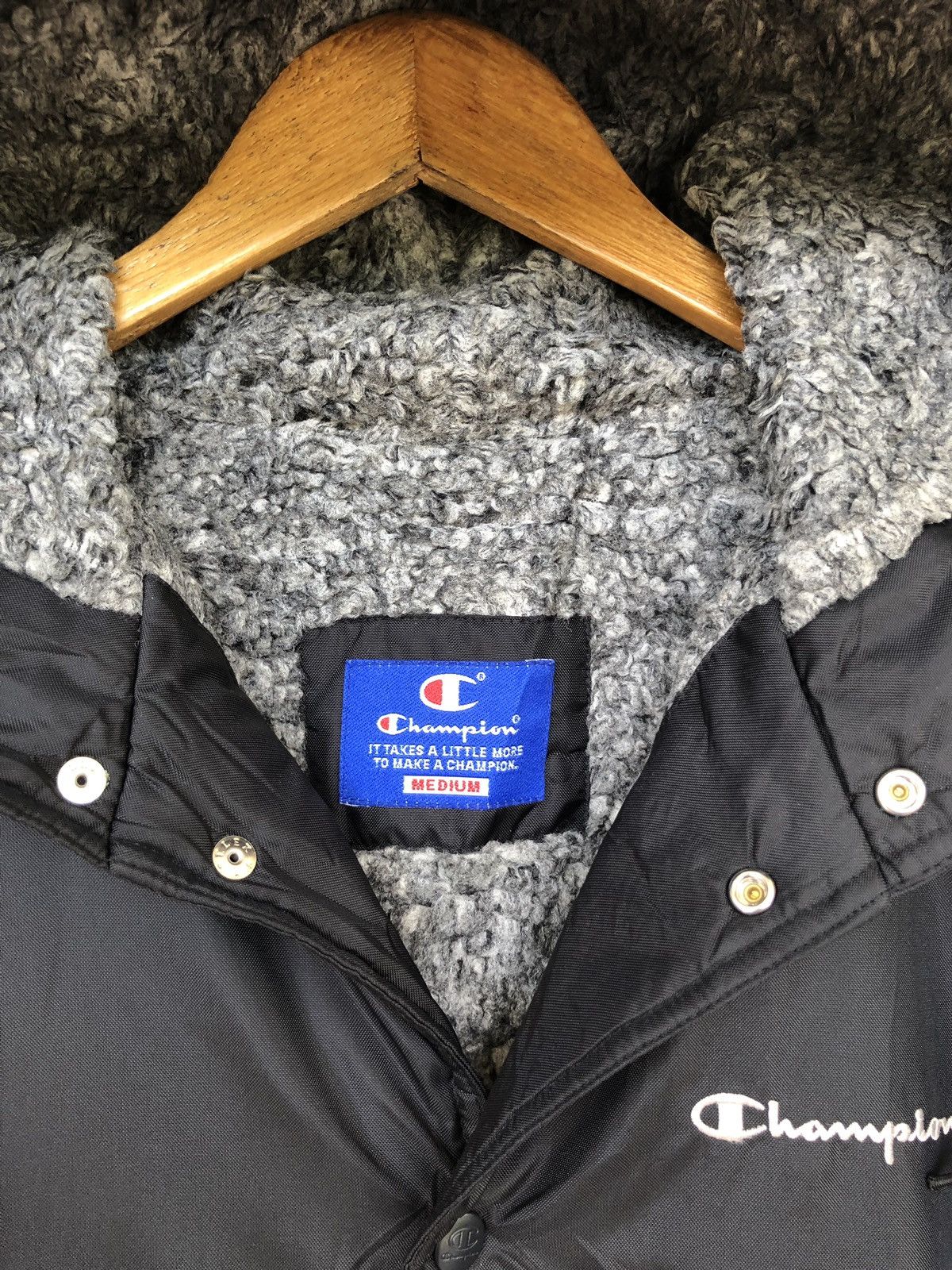 Champion Champion C Logo Sherpa Lining Hoodie Long Jacket Size US L / EU 52-54 / 3 - 7 Thumbnail