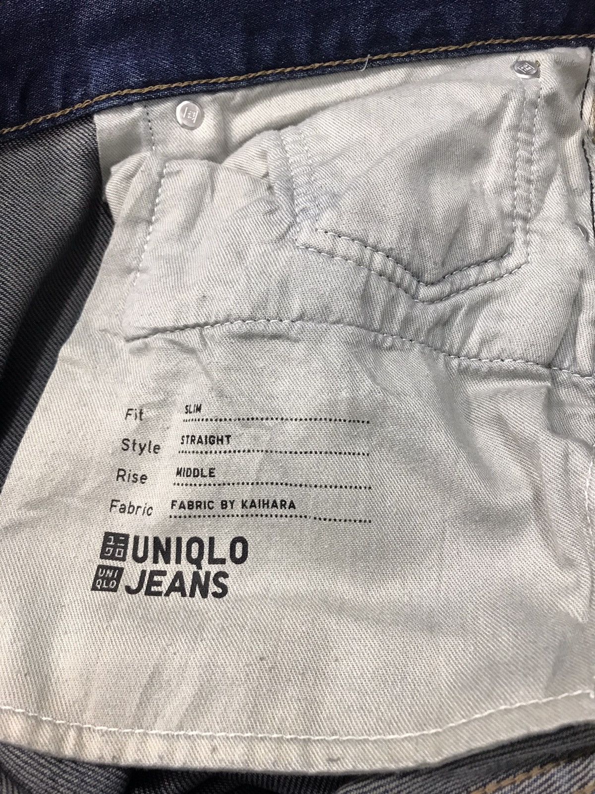 Vintage Japanese Brand Uniqlo Denim Jeans Unisex Fits W 36 37 Size 36" / US 14 / IT 50 - 8 Thumbnail