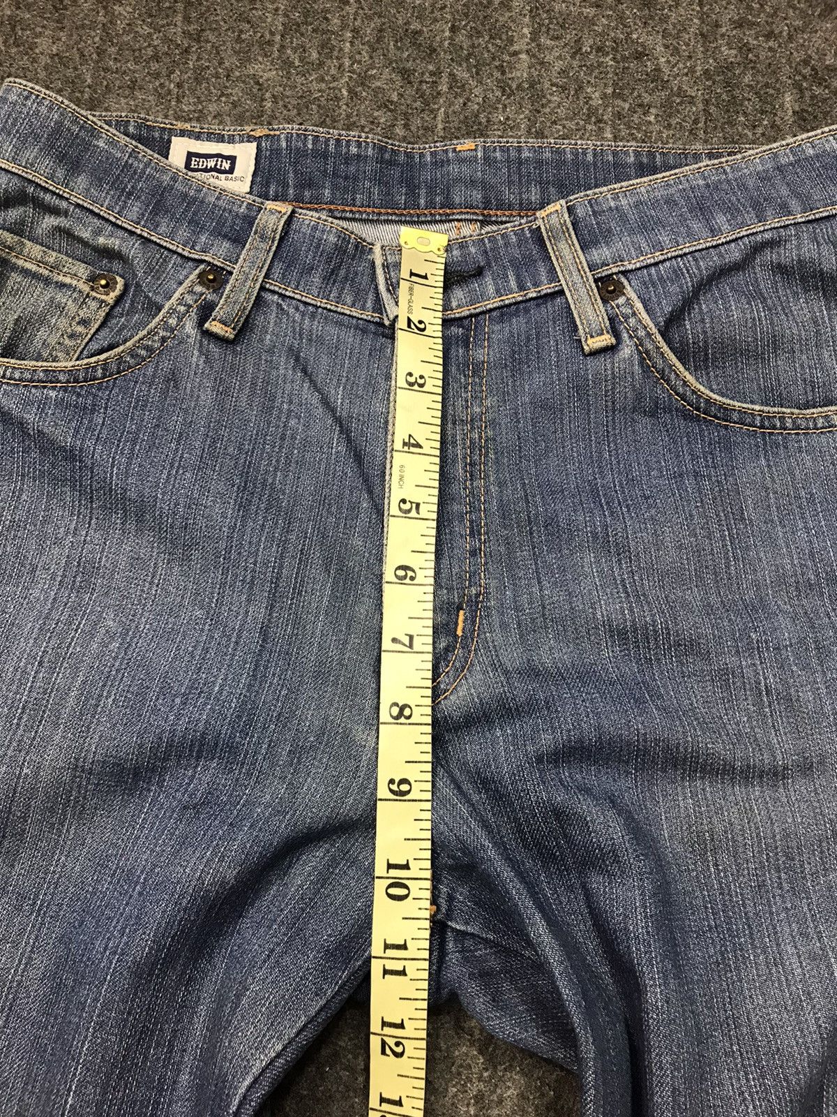 Edwin × Vintage Edwin Soft-Flex Lot 493 Jeans Indigo Straight Cut Size US 31 - 11 Thumbnail