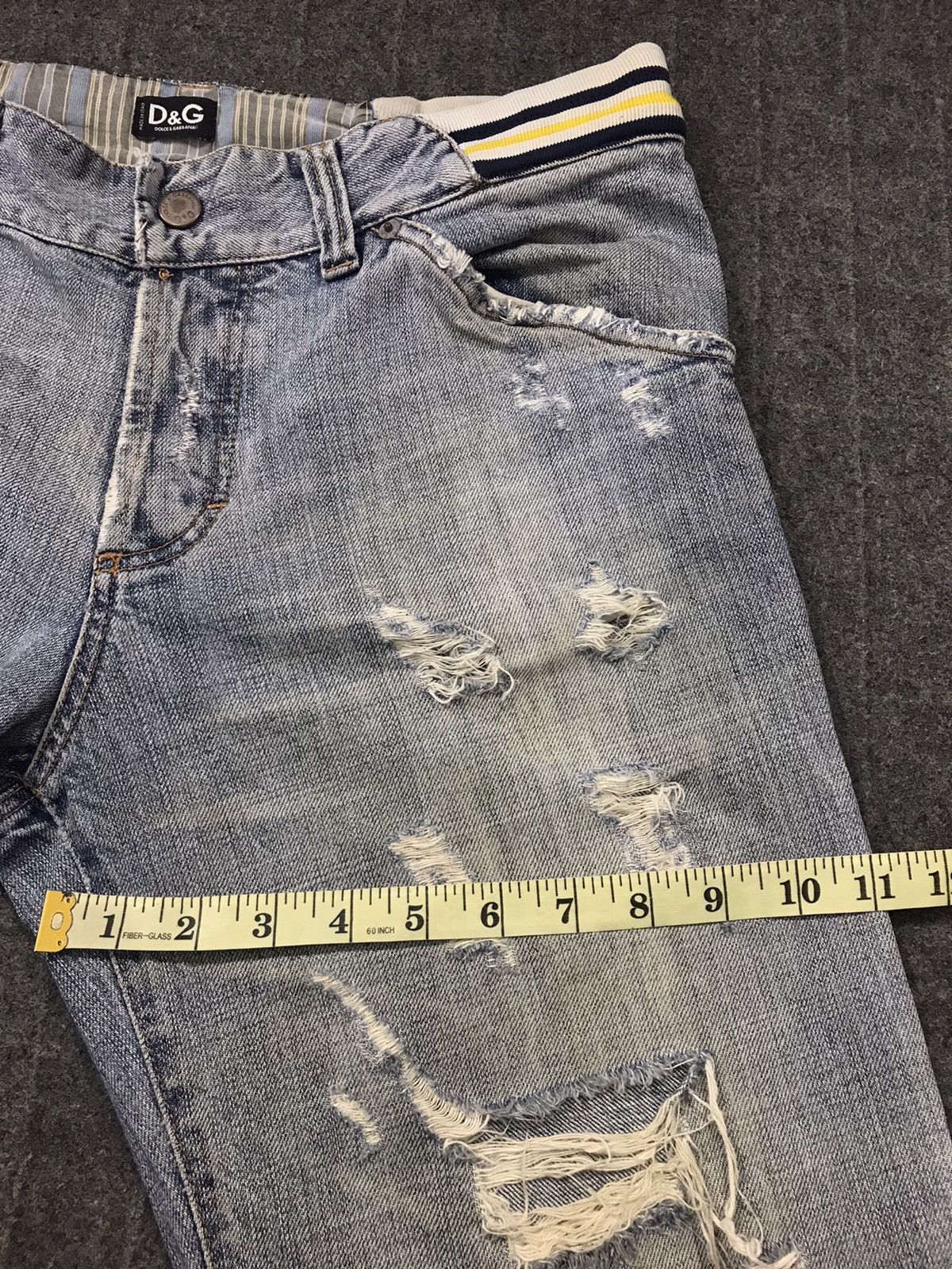Dolce & Gabbana Dolce & Gabbana It Tierre Spa Buttonfly Indigo Straight Cut Size US 32 / EU 48 - 16 Thumbnail
