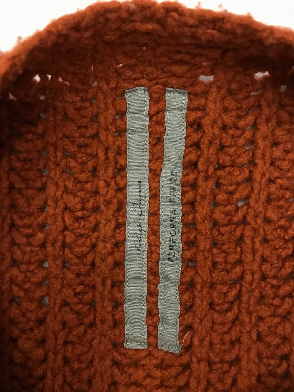 Rick Owens Rick Owens Orange AS Sample Sweater PERFORMA FW20 (0237) Size US S / EU 44-46 / 1 - 6 Thumbnail