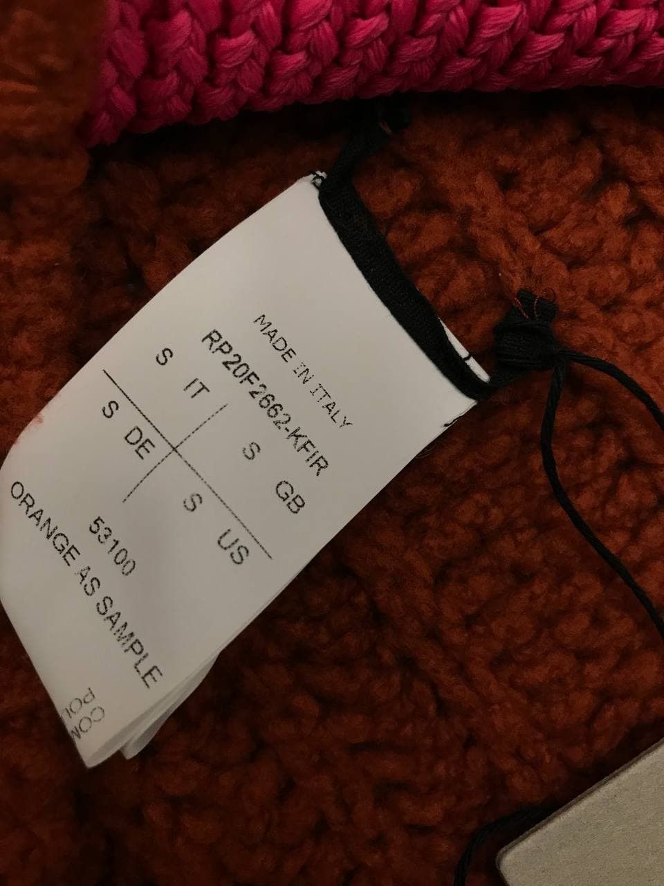 Rick Owens Rick Owens Orange AS Sample Sweater PERFORMA FW20 (0237) Size US S / EU 44-46 / 1 - 13 Thumbnail
