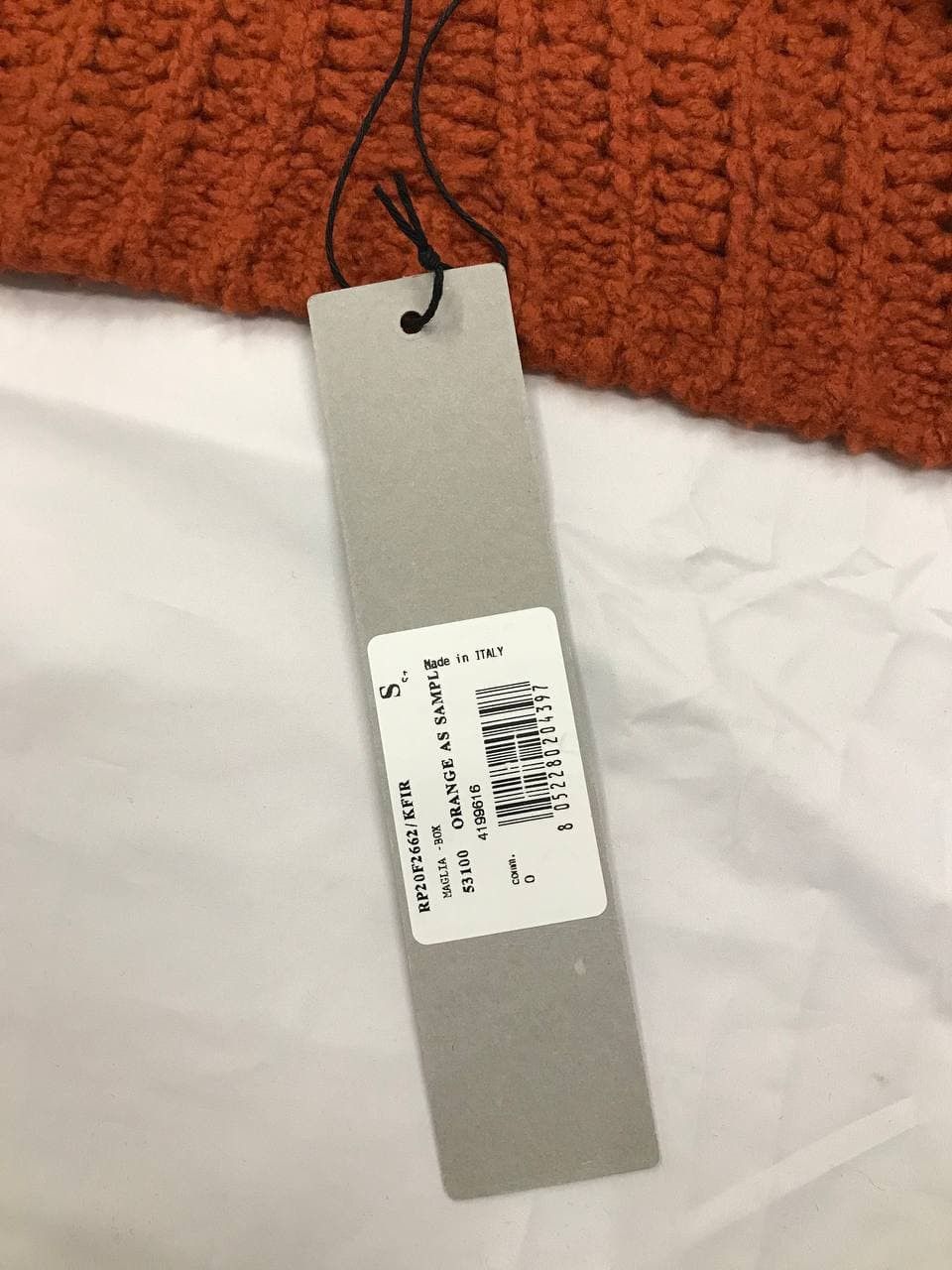 Rick Owens Rick Owens Orange AS Sample Sweater PERFORMA FW20 (0237) Size US S / EU 44-46 / 1 - 15 Thumbnail