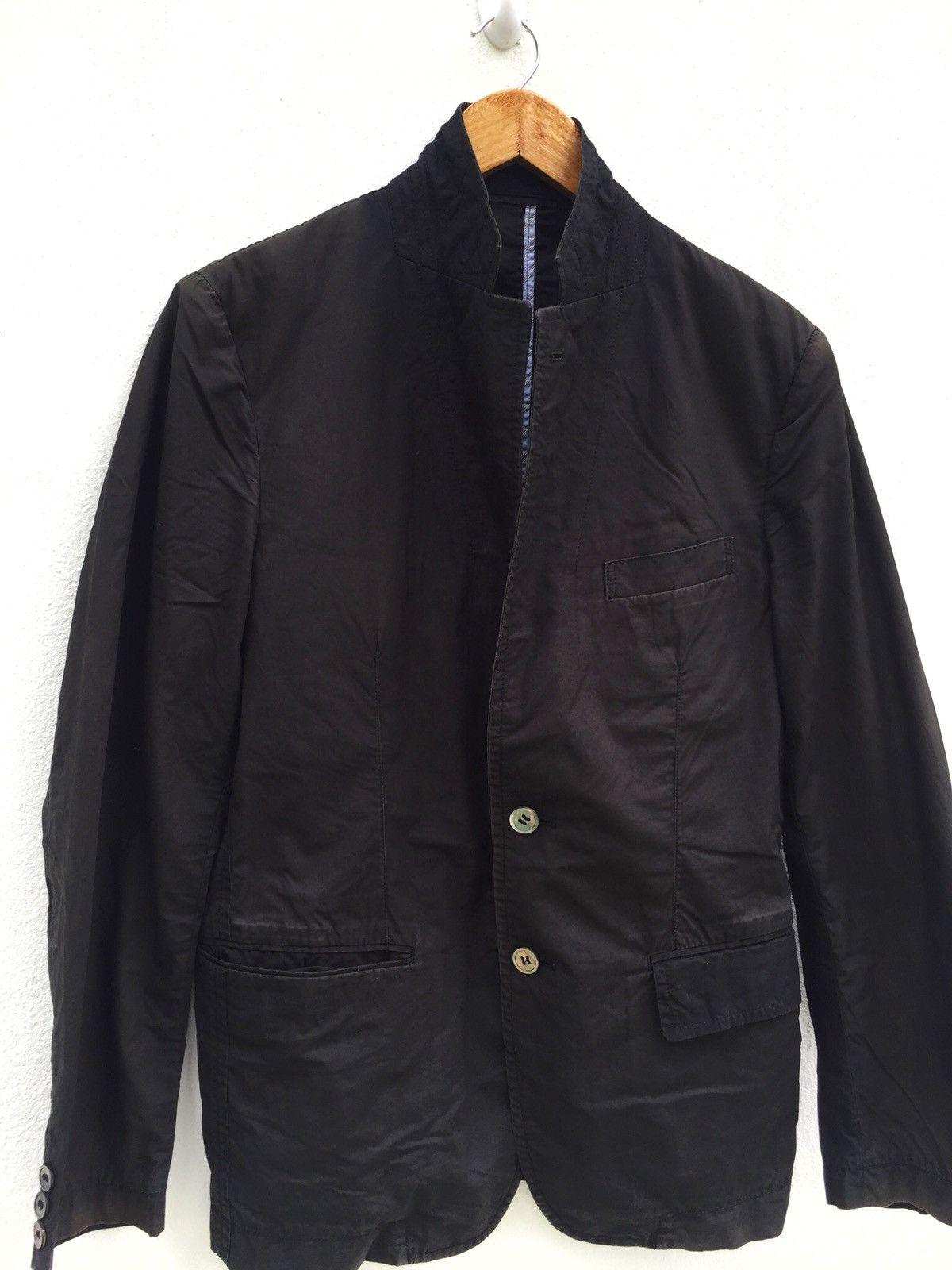 Comme des Garcons CDGH AD2008 Black Minimalist Button Light Jacket Size US M / EU 48-50 / 2 - 3 Thumbnail