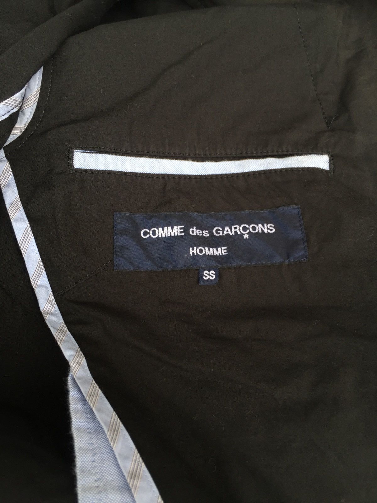 Comme des Garcons CDGH AD2008 Black Minimalist Button Light Jacket Size US M / EU 48-50 / 2 - 7 Thumbnail