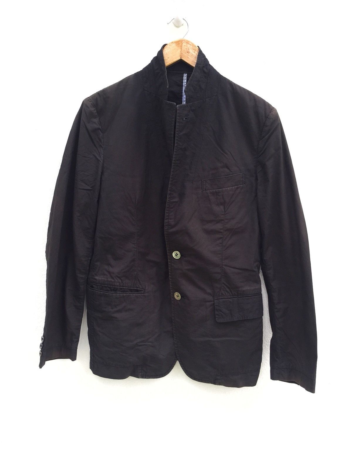Comme des Garcons CDGH AD2008 Black Minimalist Button Light Jacket Size US M / EU 48-50 / 2 - 1 Thumbnail