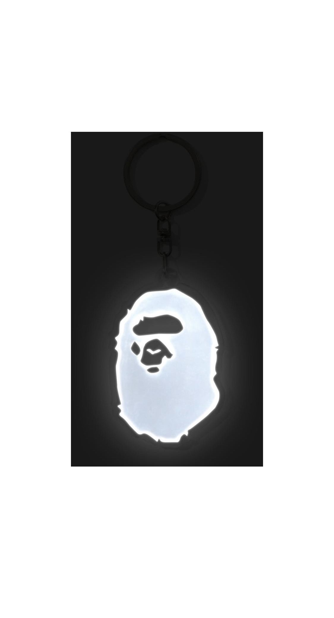 Bape BAPE Ape Head Reflective Keychain White Size ONE SIZE - 2 Thumbnail