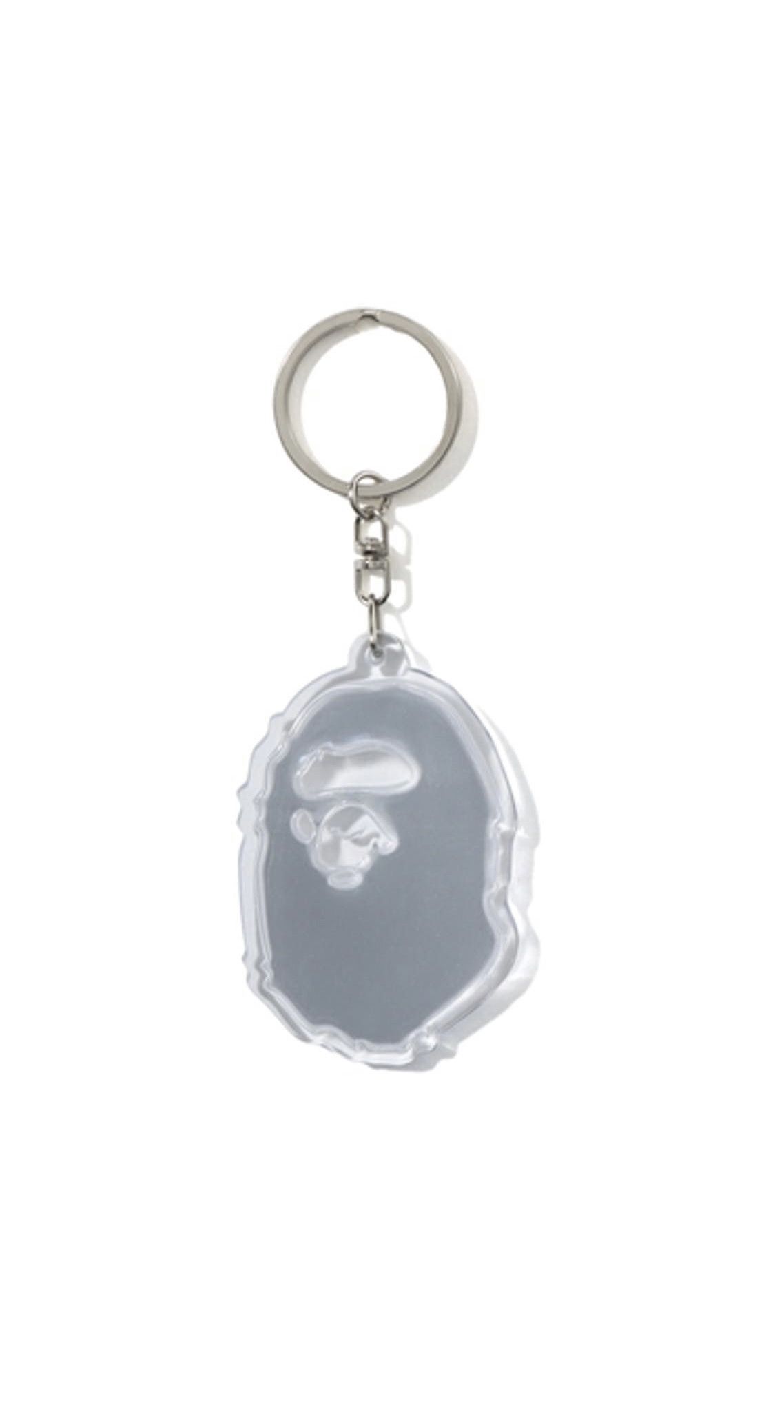 Bape BAPE Ape Head Reflective Keychain White Size ONE SIZE - 1 Thumbnail