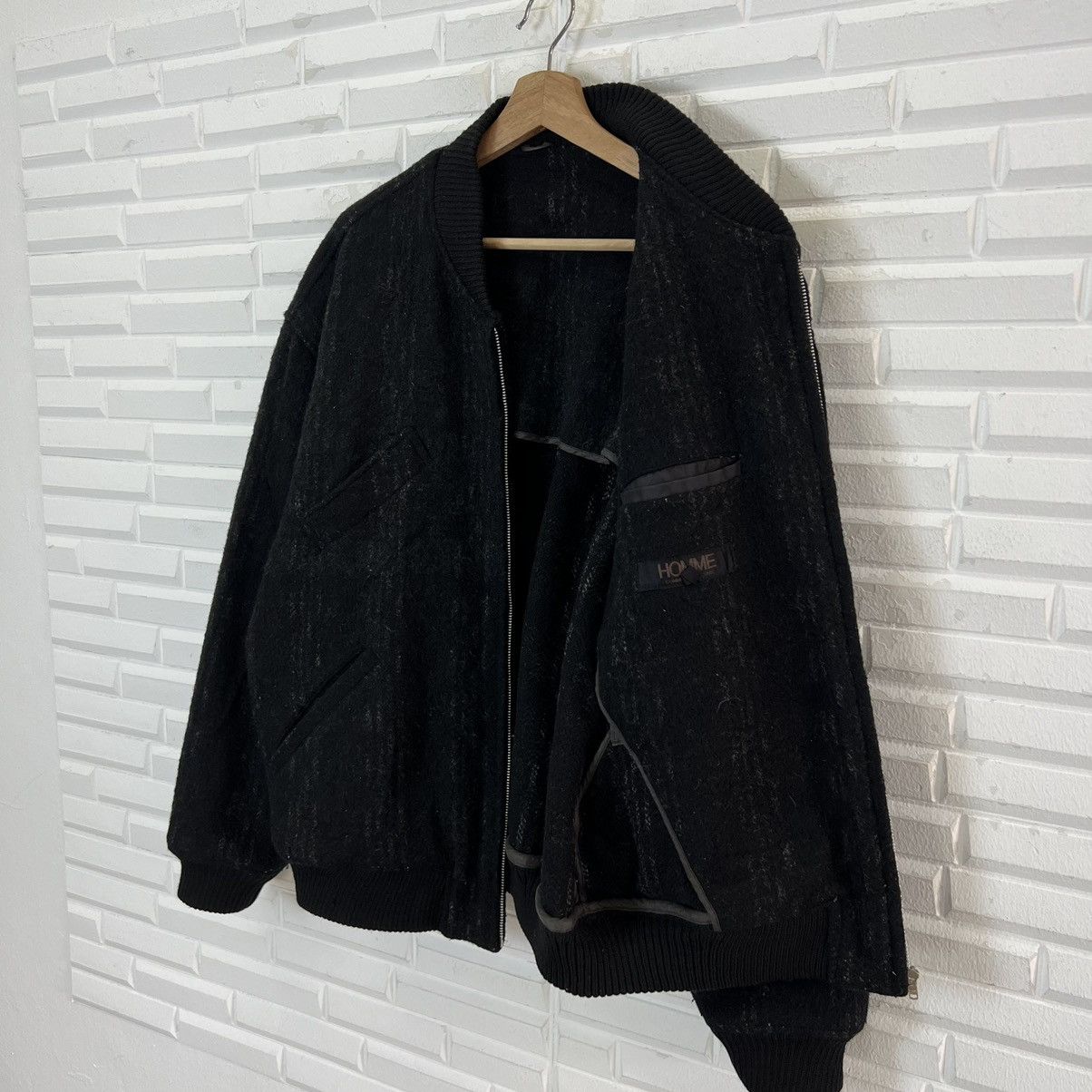 Comme des Garcons 🔥1980’s VINTAGE HOMME COMME DES GARCONS WOOL BOMBER JACKET Size US M / EU 48-50 / 2 - 17 Thumbnail