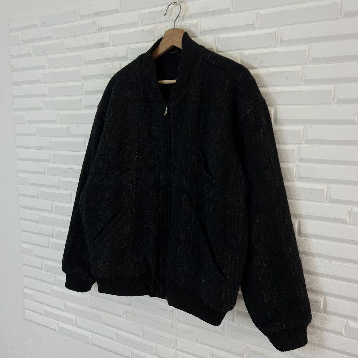 Comme des Garcons 🔥1980’s VINTAGE HOMME COMME DES GARCONS WOOL BOMBER JACKET Size US M / EU 48-50 / 2 - 12 Thumbnail