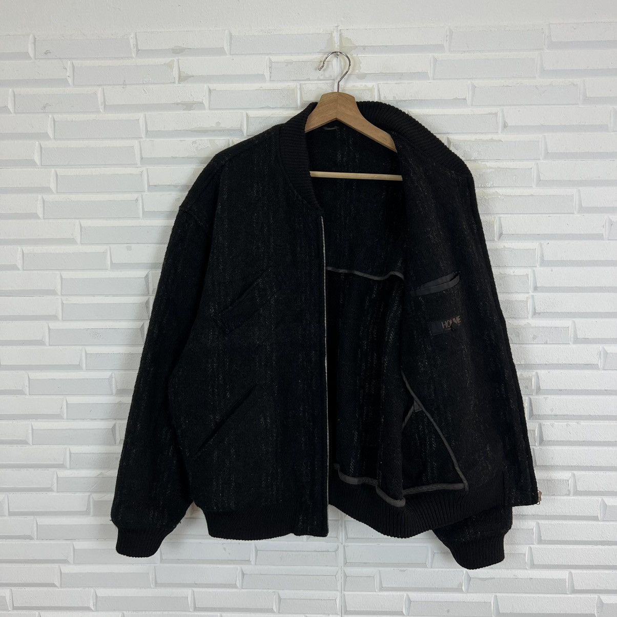 Comme des Garcons 🔥1980’s VINTAGE HOMME COMME DES GARCONS WOOL BOMBER JACKET Size US M / EU 48-50 / 2 - 16 Thumbnail