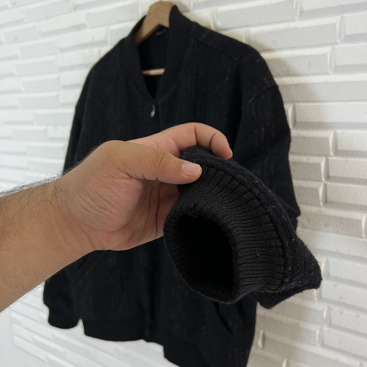 Comme des Garcons 🔥1980’s VINTAGE HOMME COMME DES GARCONS WOOL BOMBER JACKET Size US M / EU 48-50 / 2 - 14 Thumbnail