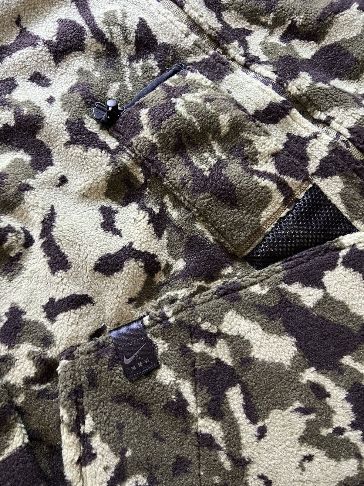 Alyx Nike Alyx MMW Camo Fleece Side Zip Jacket Size US XL / EU 56 / 4 - 2 Thumbnail