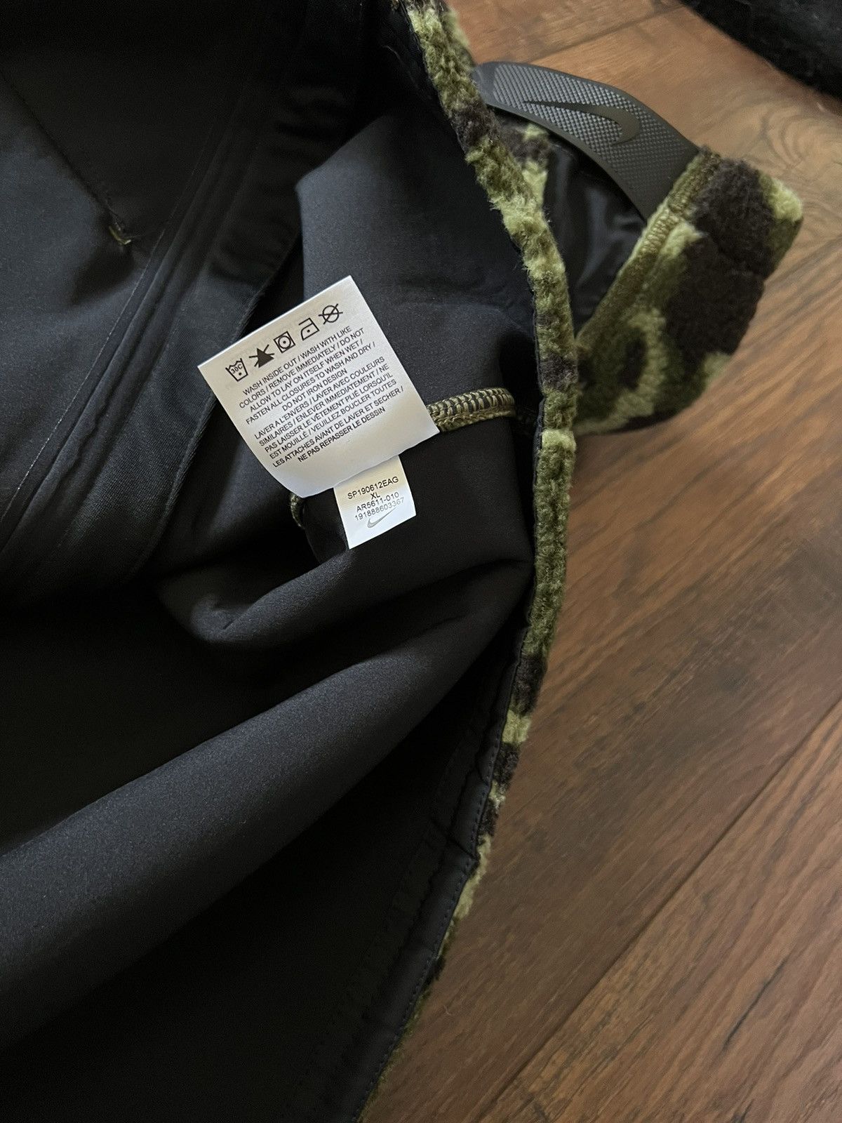 Alyx Nike Alyx MMW Camo Fleece Side Zip Jacket Size US XL / EU 56 / 4 - 4 Thumbnail