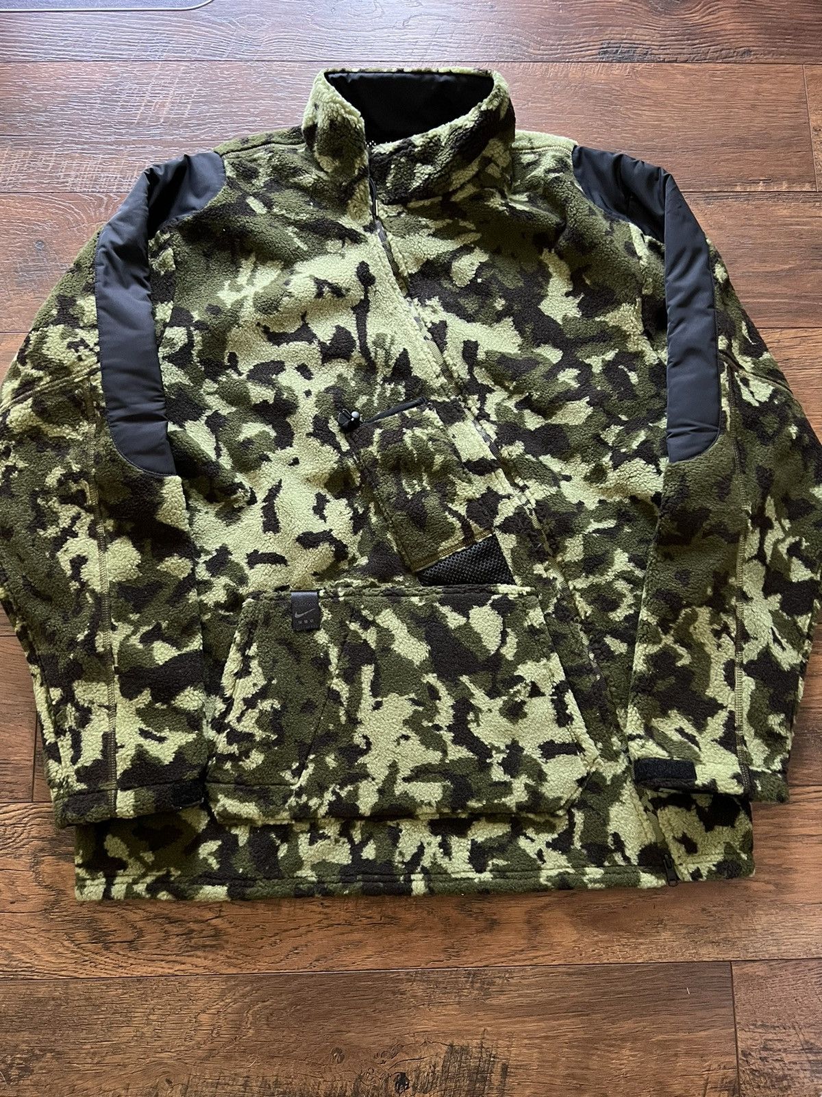 Alyx Nike Alyx MMW Camo Fleece Side Zip Jacket Size US XL / EU 56 / 4 - 1 Thumbnail