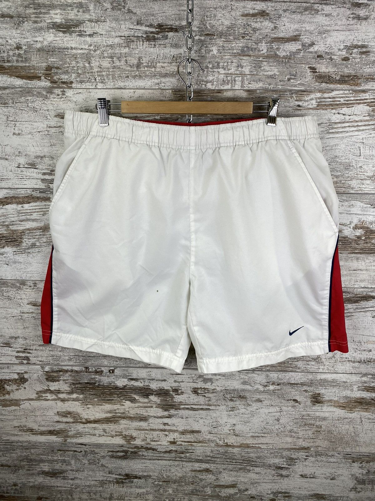 Nike ACG × Vintage Mens Vintage Nike swoosh logo shorts streetwear y2k drill Size US 36 / EU 52 - 1 Thumbnail