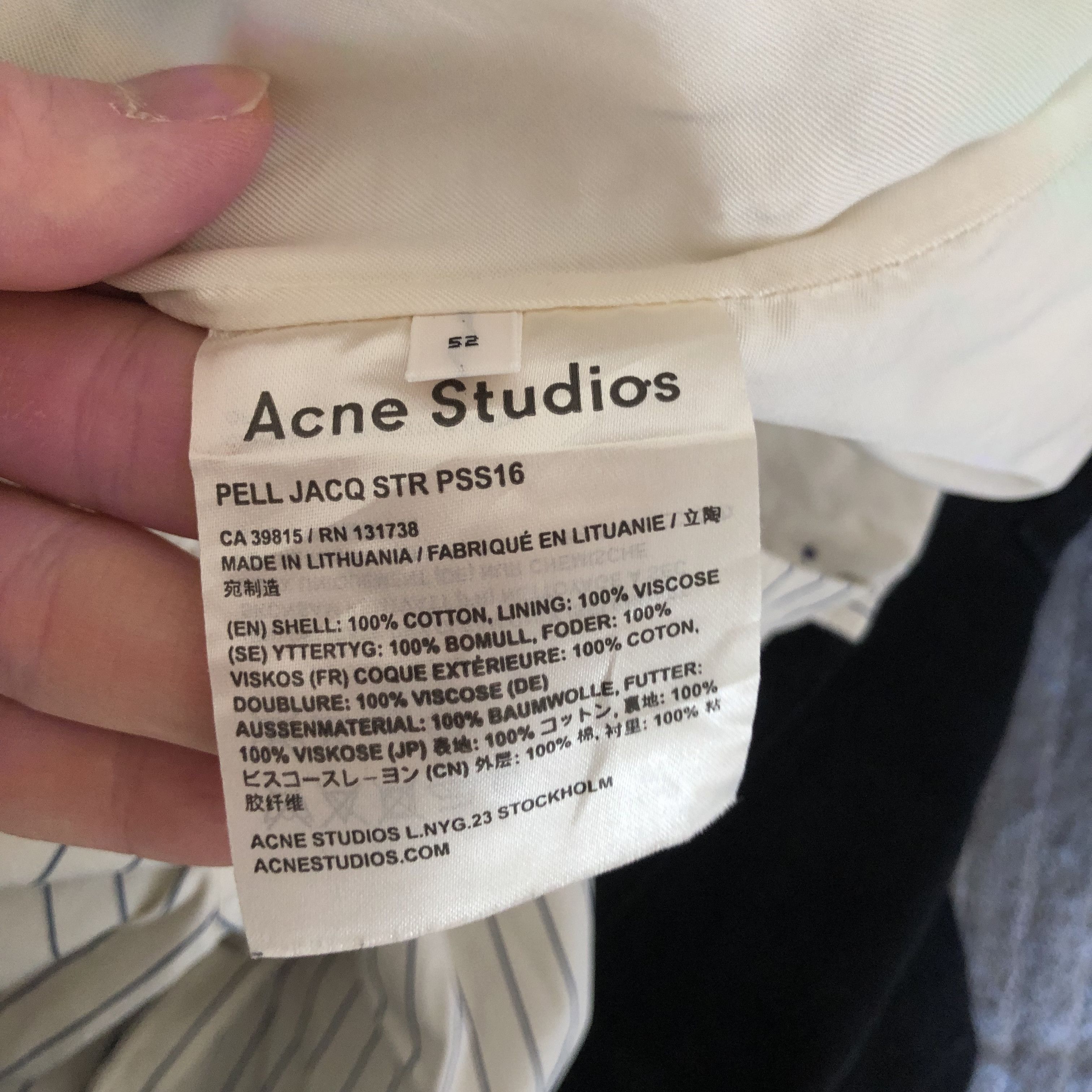 Acne Studios Acne Studios Striped Shorts Size US 36 / EU 52 - 4 Thumbnail