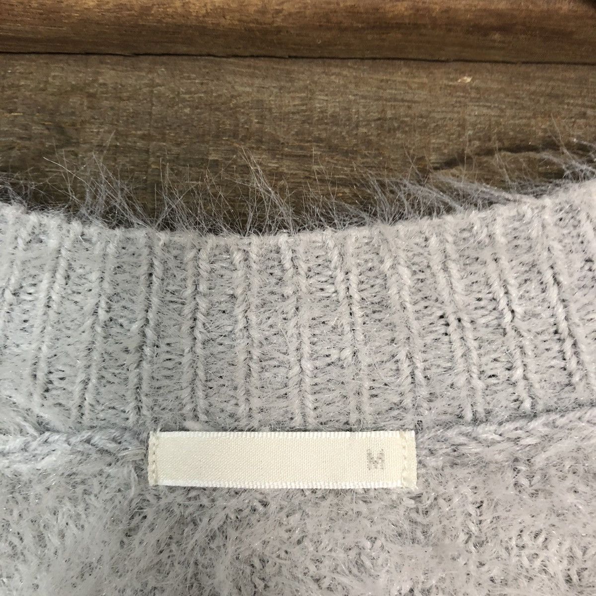 Homespun Knitwear × Japanese Brand Japan Gu Mohair Light Grey Cardigan Knitwear #0492 Size US M / EU 48-50 / 2 - 10 Thumbnail