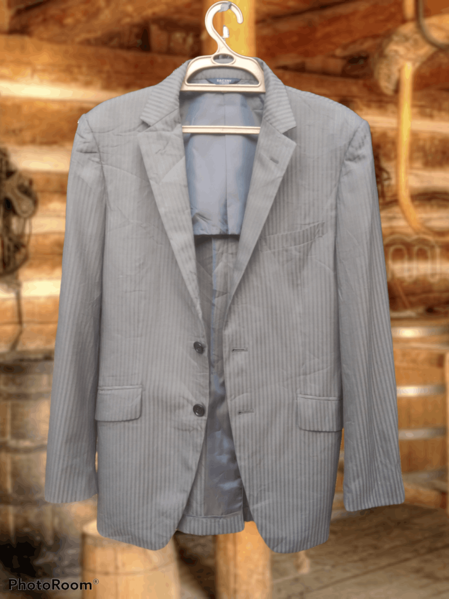 image of Yohji Yamamoto Sacsny Y'saccs Silk & Mohair Light Blazer, Men's (Size Small)