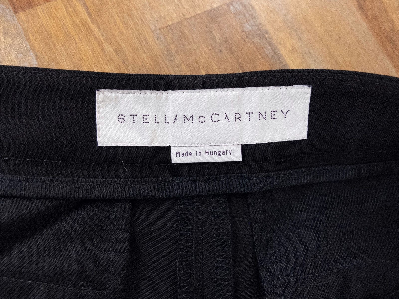 Stella McCartney STELLA MCCARTNEY Eden black croped flare wool pants 38 Size 26" / US 2 / IT 38 - 6 Thumbnail