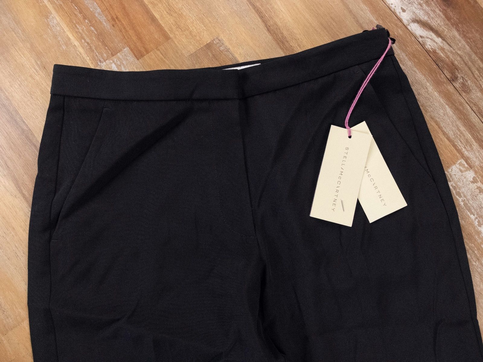 Stella McCartney STELLA MCCARTNEY Eden black croped flare wool pants 38 Size 26" / US 2 / IT 38 - 3 Thumbnail