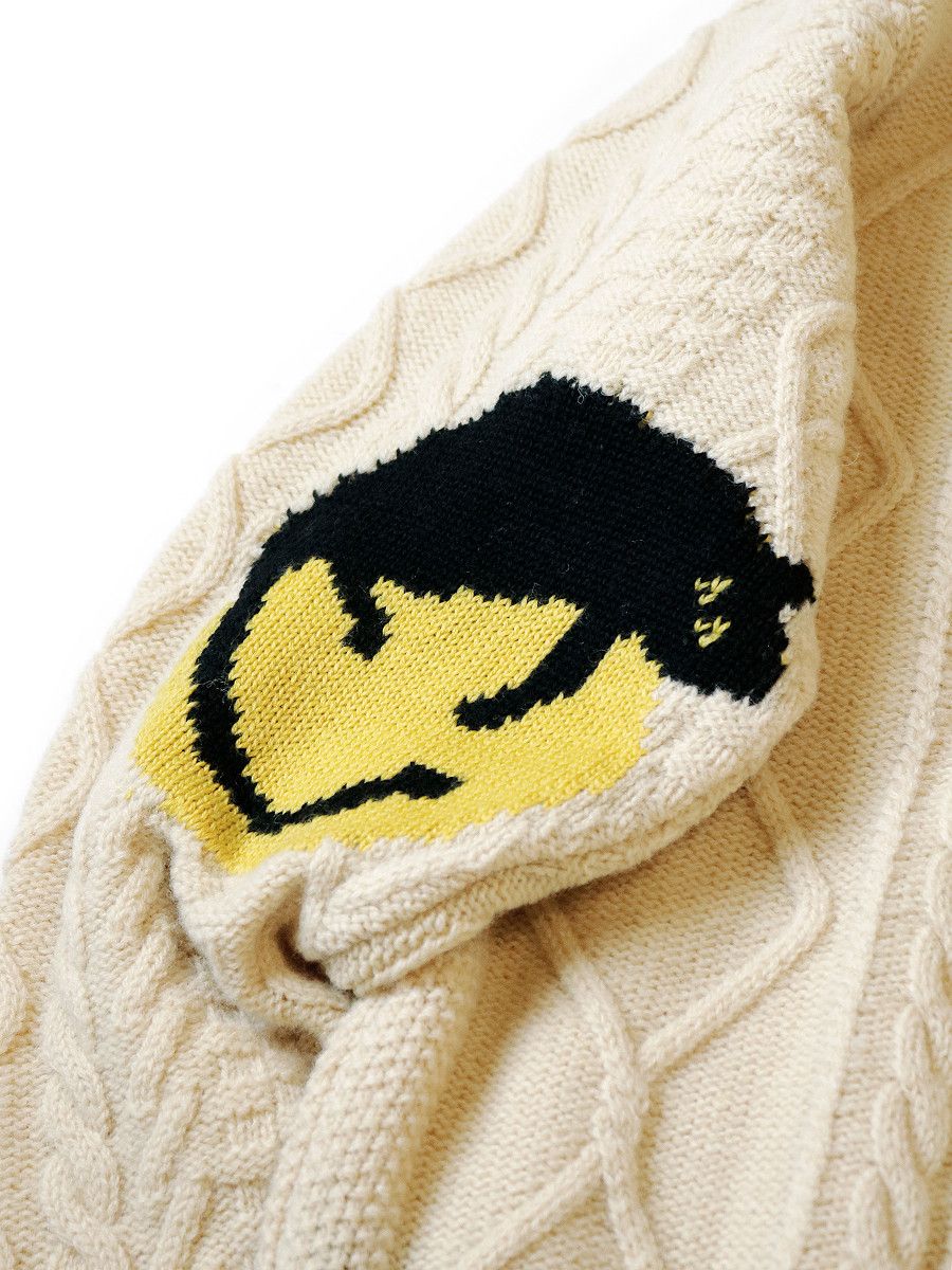 Kapital Kapital 5G wool cable knit elbow CATPITAL cardigan Size US S / EU 44-46 / 1 - 6 Thumbnail