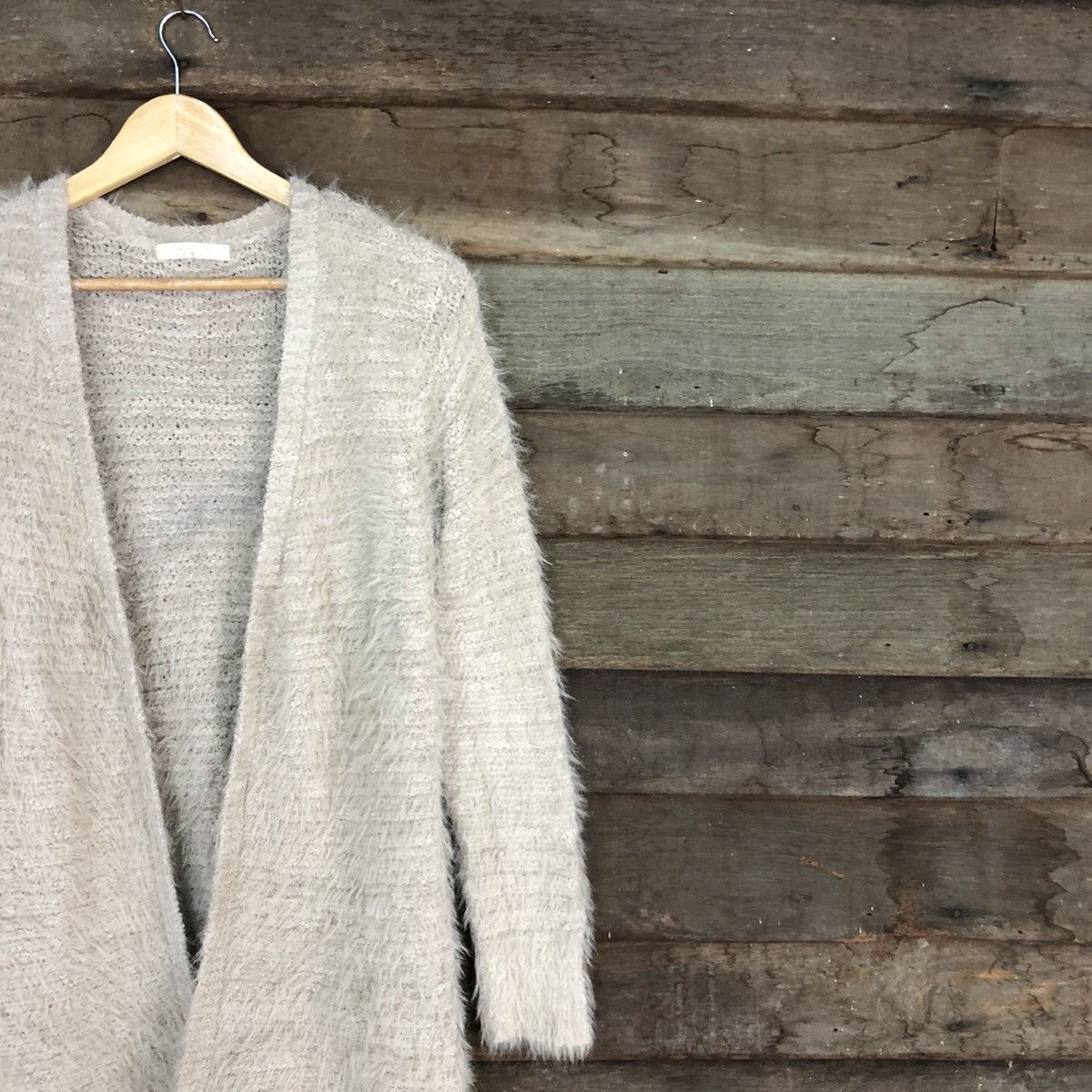 Homespun Knitwear Vintage JAPAN Mohair Brown Cardigan Knitwear #0491 Size US M / EU 48-50 / 2 - 5 Thumbnail