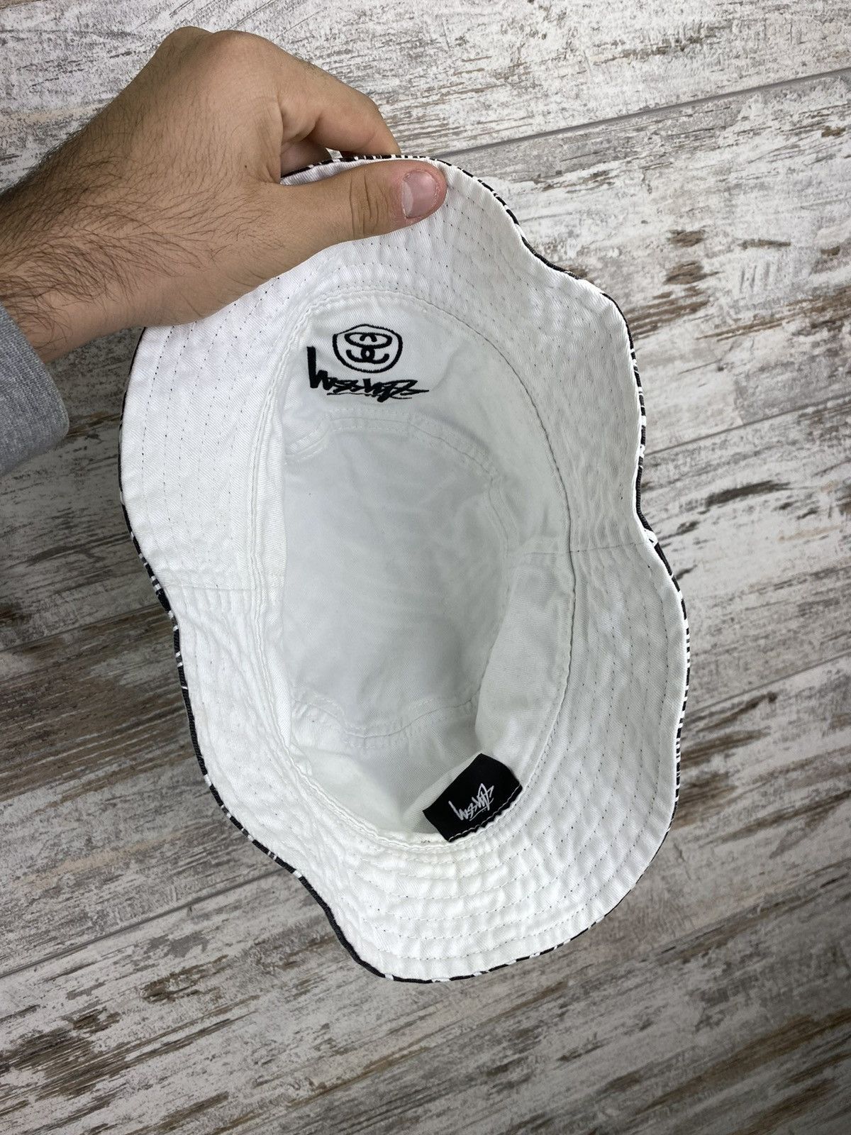 Stussy Mens Vintage Stussy Double-sided panama hat crazy Hawaiian Size ONE SIZE - 5 Thumbnail