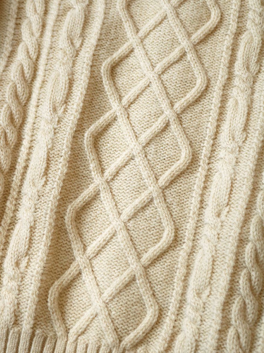 Kapital Kapital 5G wool cable knit elbow CATPITAL cardigan Size US L / EU 52-54 / 3 - 9 Thumbnail