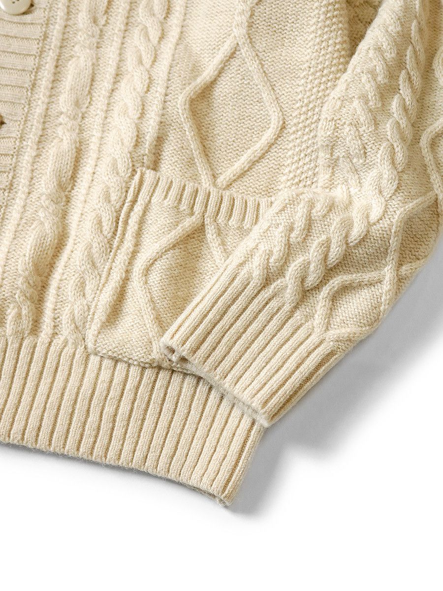 Kapital Kapital 5G wool cable knit elbow CATPITAL cardigan Size US L / EU 52-54 / 3 - 6 Thumbnail