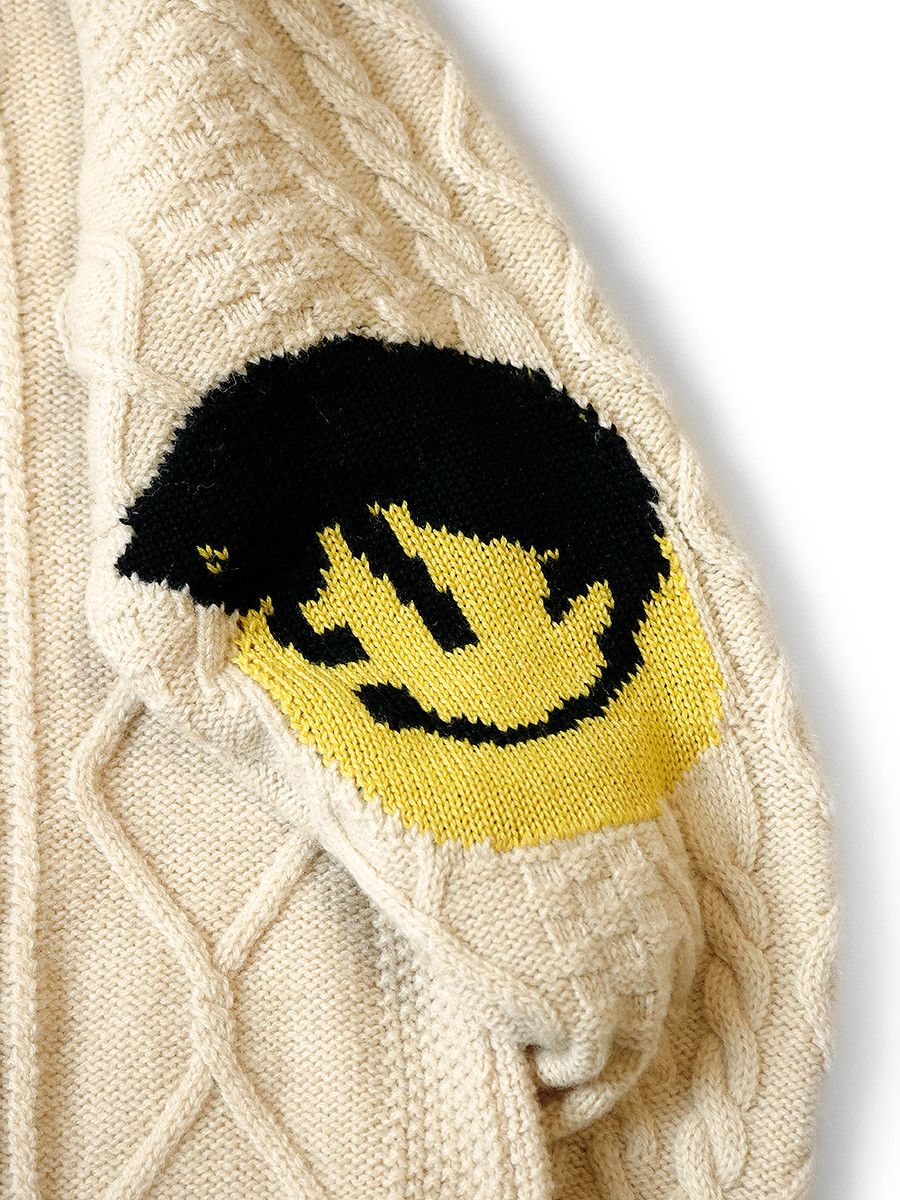 Kapital Kapital 5G wool cable knit elbow CATPITAL cardigan Size US L / EU 52-54 / 3 - 7 Thumbnail