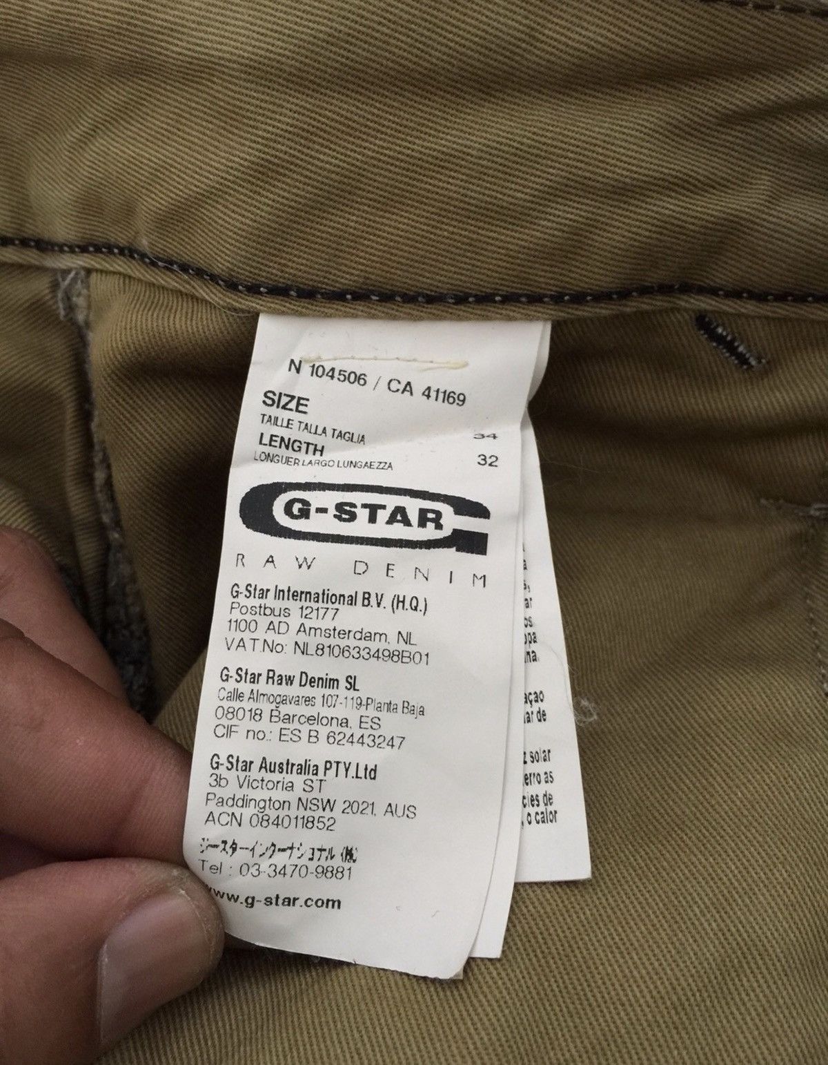 G-Star G-Star Distressed Denim Jeans Trousers Pants Size US 35 - 9 Thumbnail