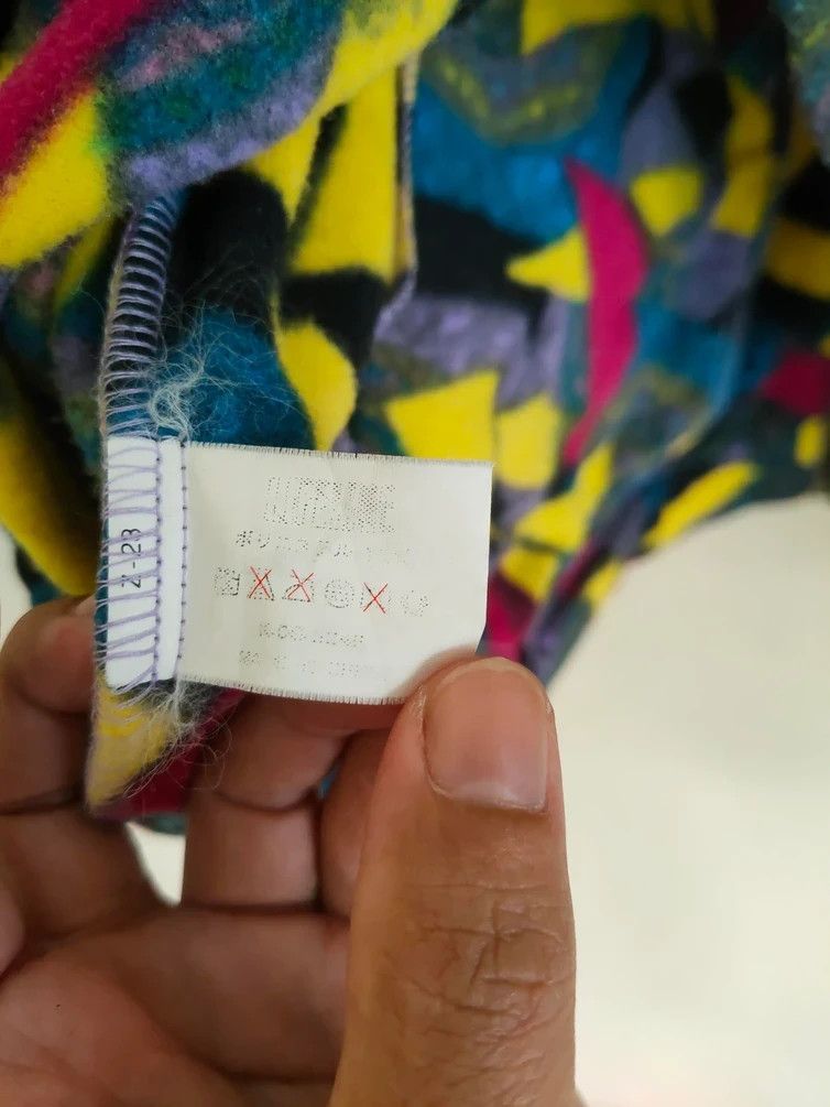 Japanese Brand × Vintage Vintage Life line Full Print Multicolour Zipup Jacket Size US L / EU 52-54 / 3 - 6 Thumbnail