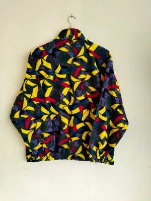Japanese Brand × Vintage Vintage Life line Full Print Multicolour Zipup Jacket Size US L / EU 52-54 / 3 - 1 Thumbnail