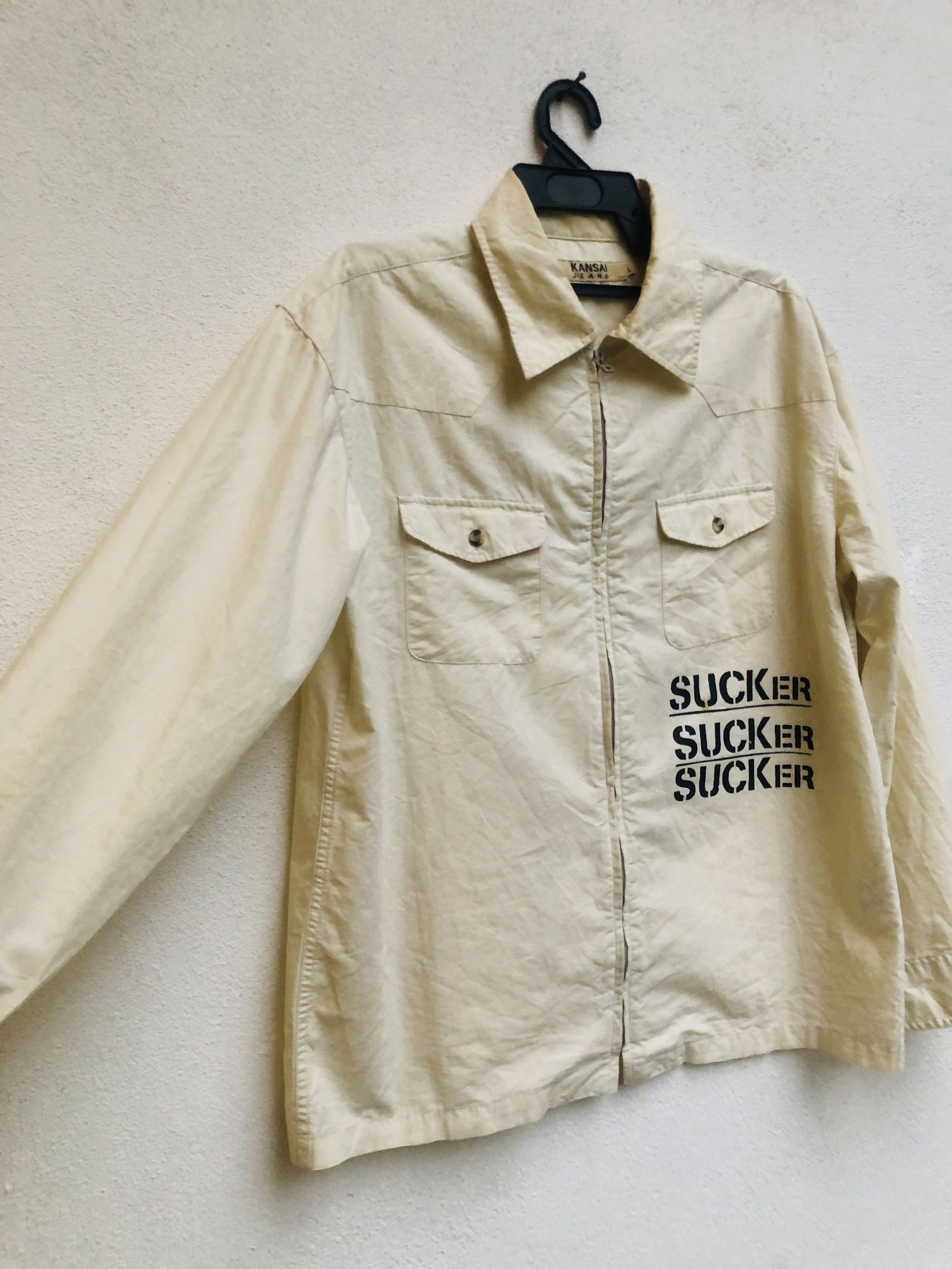 Japanese Brand Vintage Kansai Yamamoto Designed Fashion Style Shirt Size US L / EU 52-54 / 3 - 4 Thumbnail