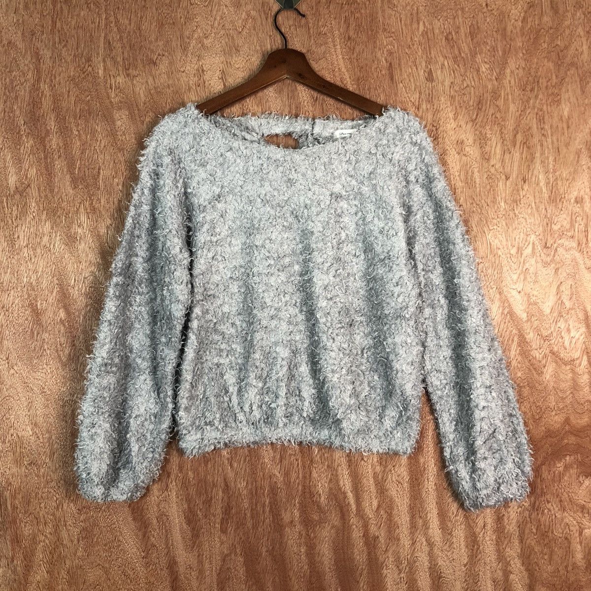 image of Homespun Knitwear Vintage Dreamy Mine Grey Knitwear, Men's (Size Large)