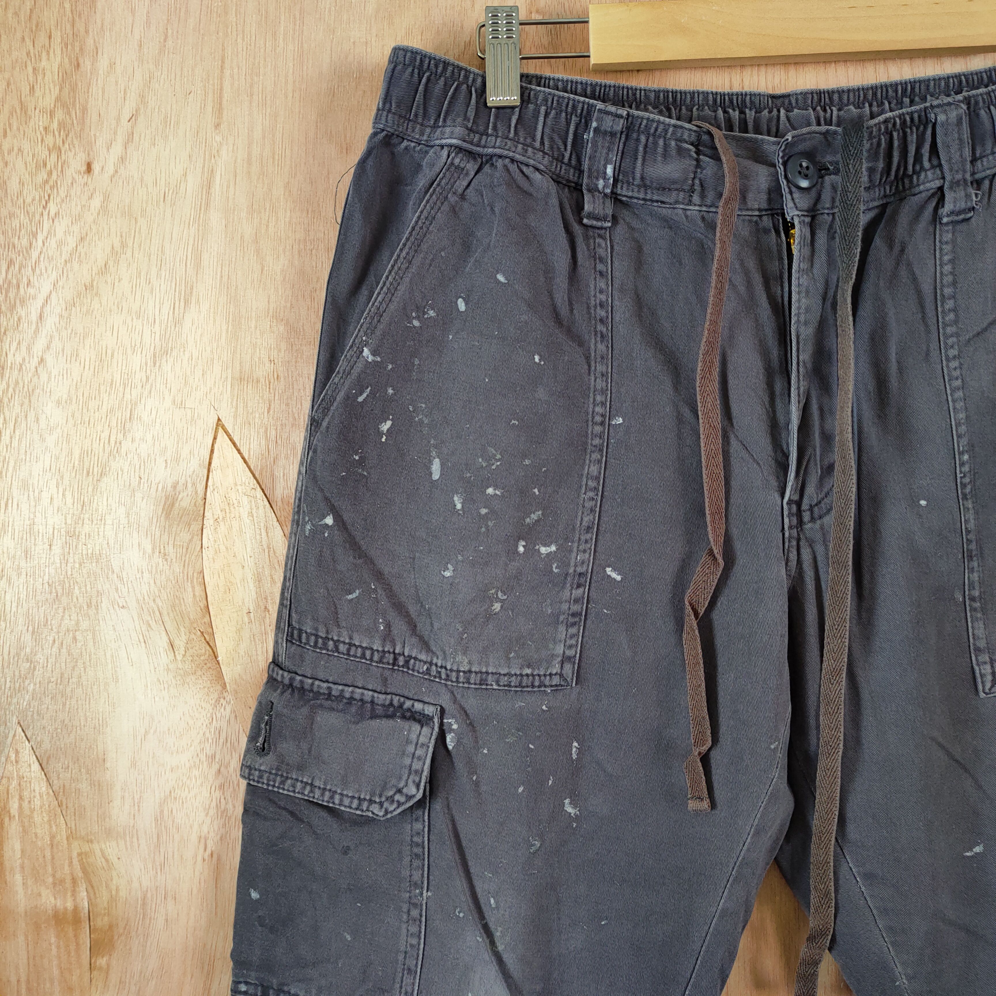 Japanese Brand JAPANESE BRAND FADED CARGO PANTS/PAINT PANTS Size US 32 / EU 48 - 5 Thumbnail