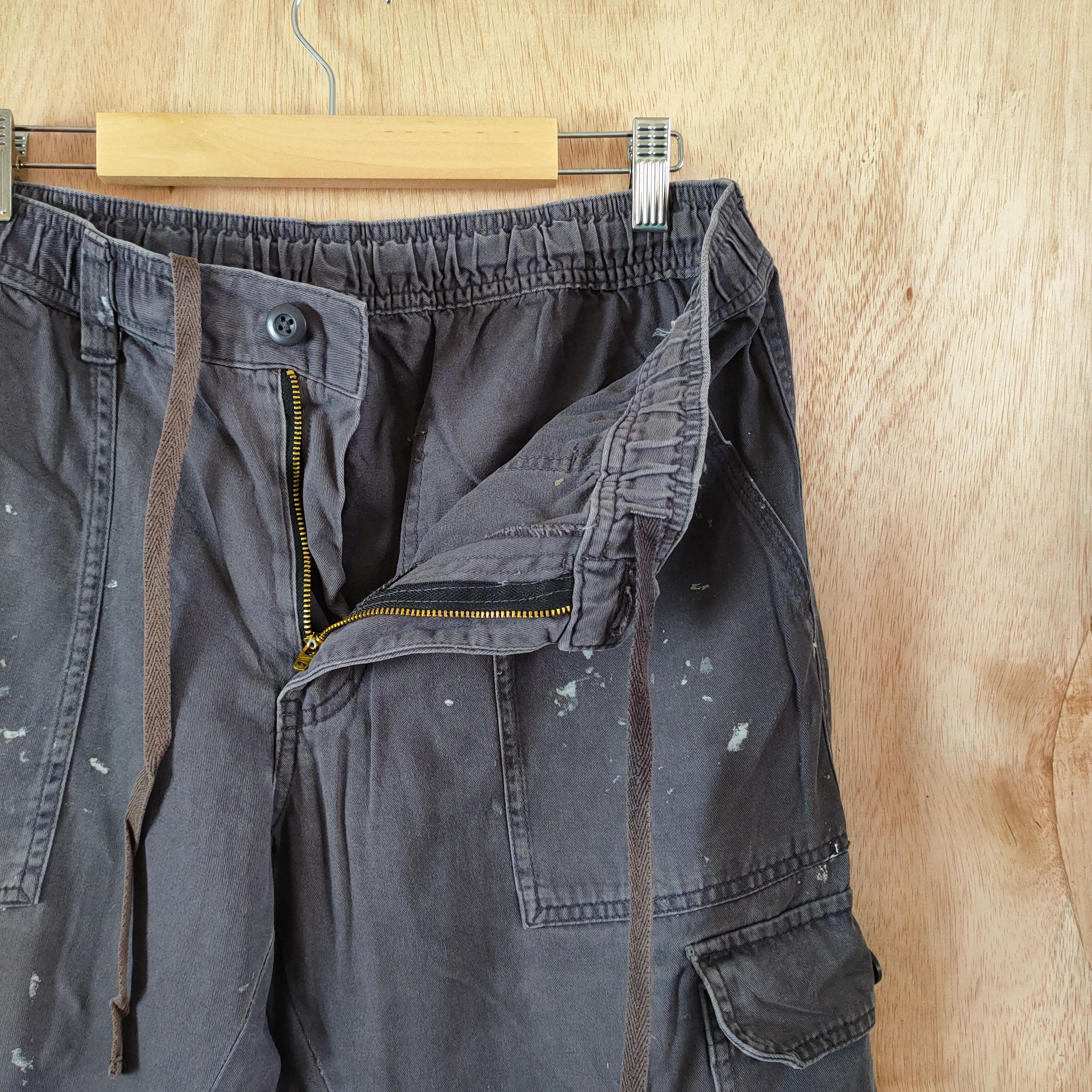 Japanese Brand JAPANESE BRAND FADED CARGO PANTS/PAINT PANTS Size US 32 / EU 48 - 6 Thumbnail