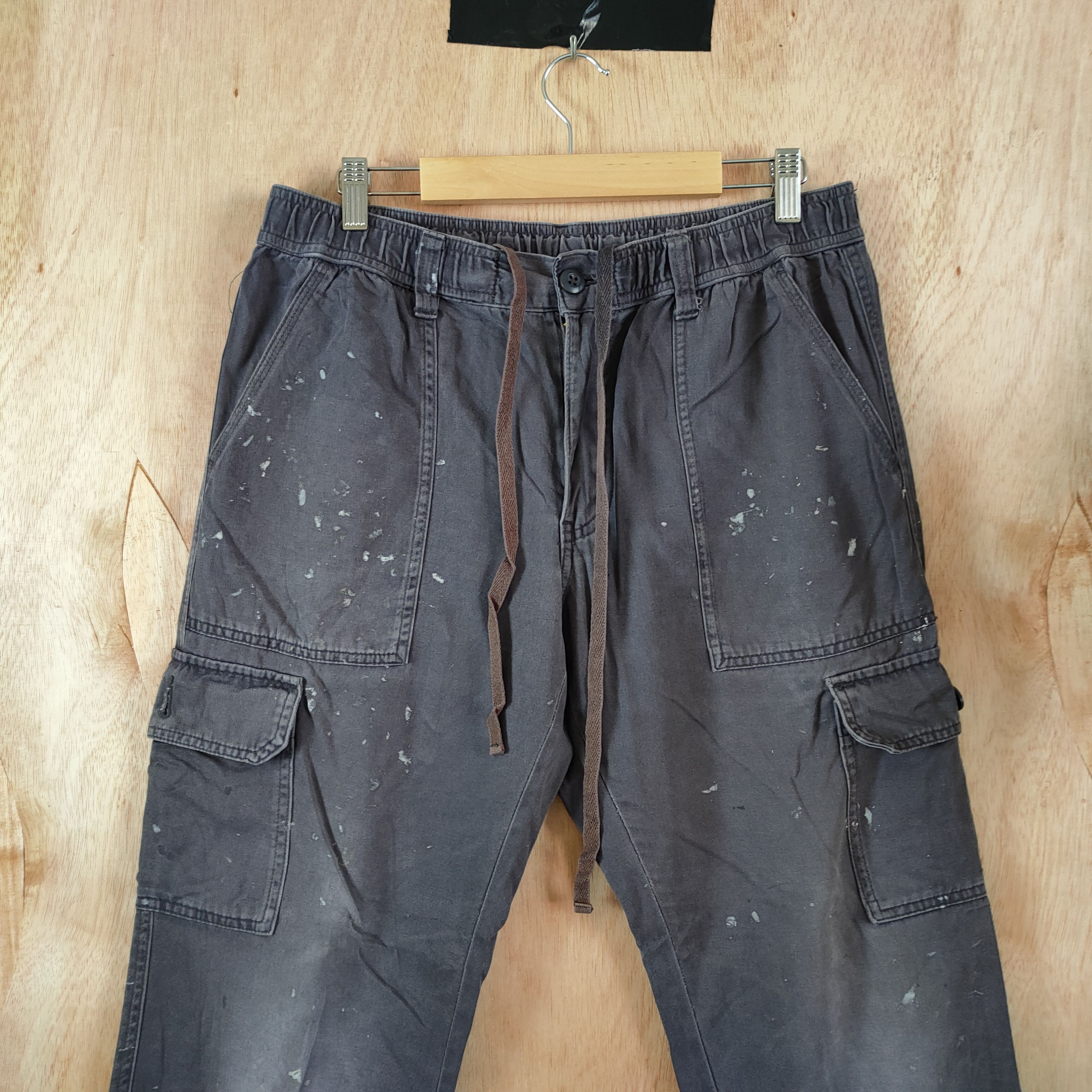 Japanese Brand JAPANESE BRAND FADED CARGO PANTS/PAINT PANTS Size US 32 / EU 48 - 2 Thumbnail