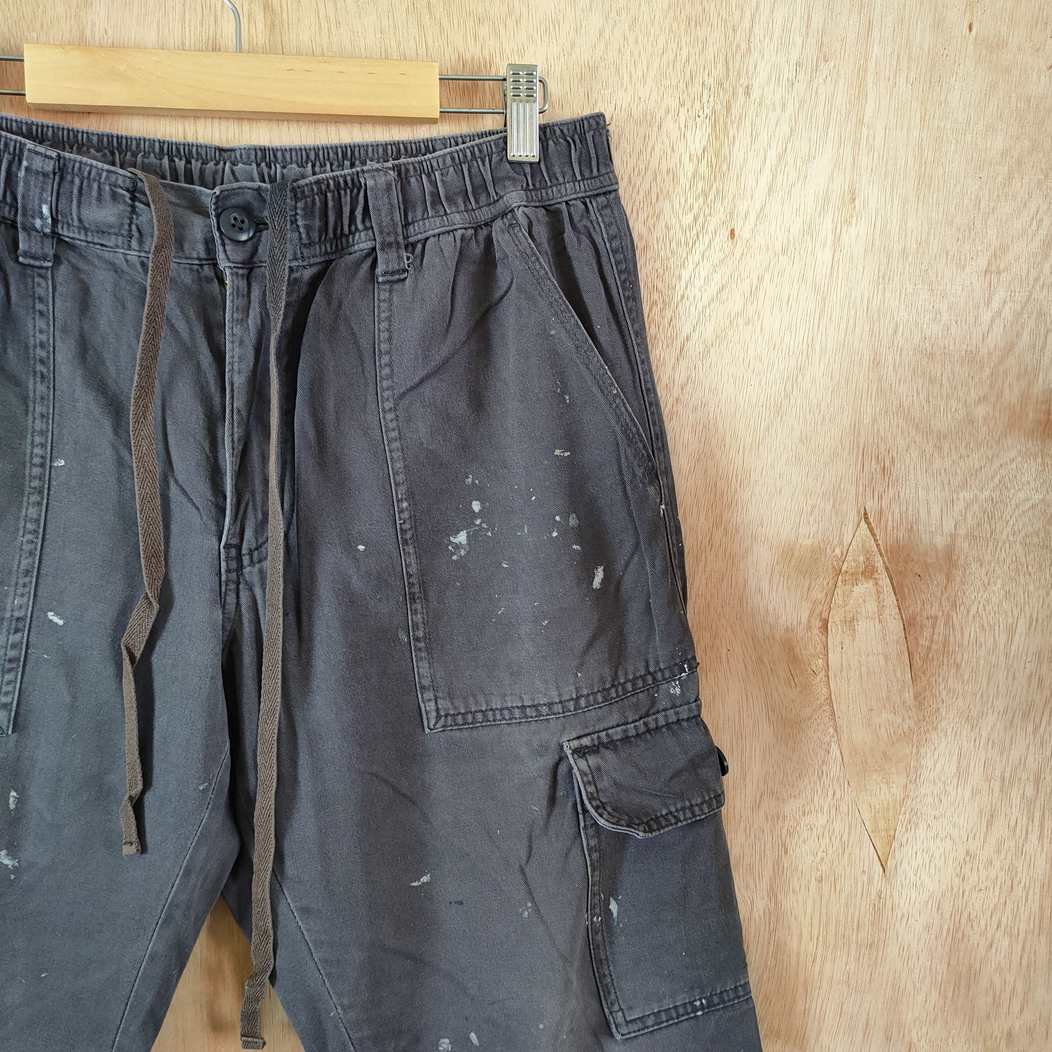 Japanese Brand JAPANESE BRAND FADED CARGO PANTS/PAINT PANTS Size US 32 / EU 48 - 4 Thumbnail