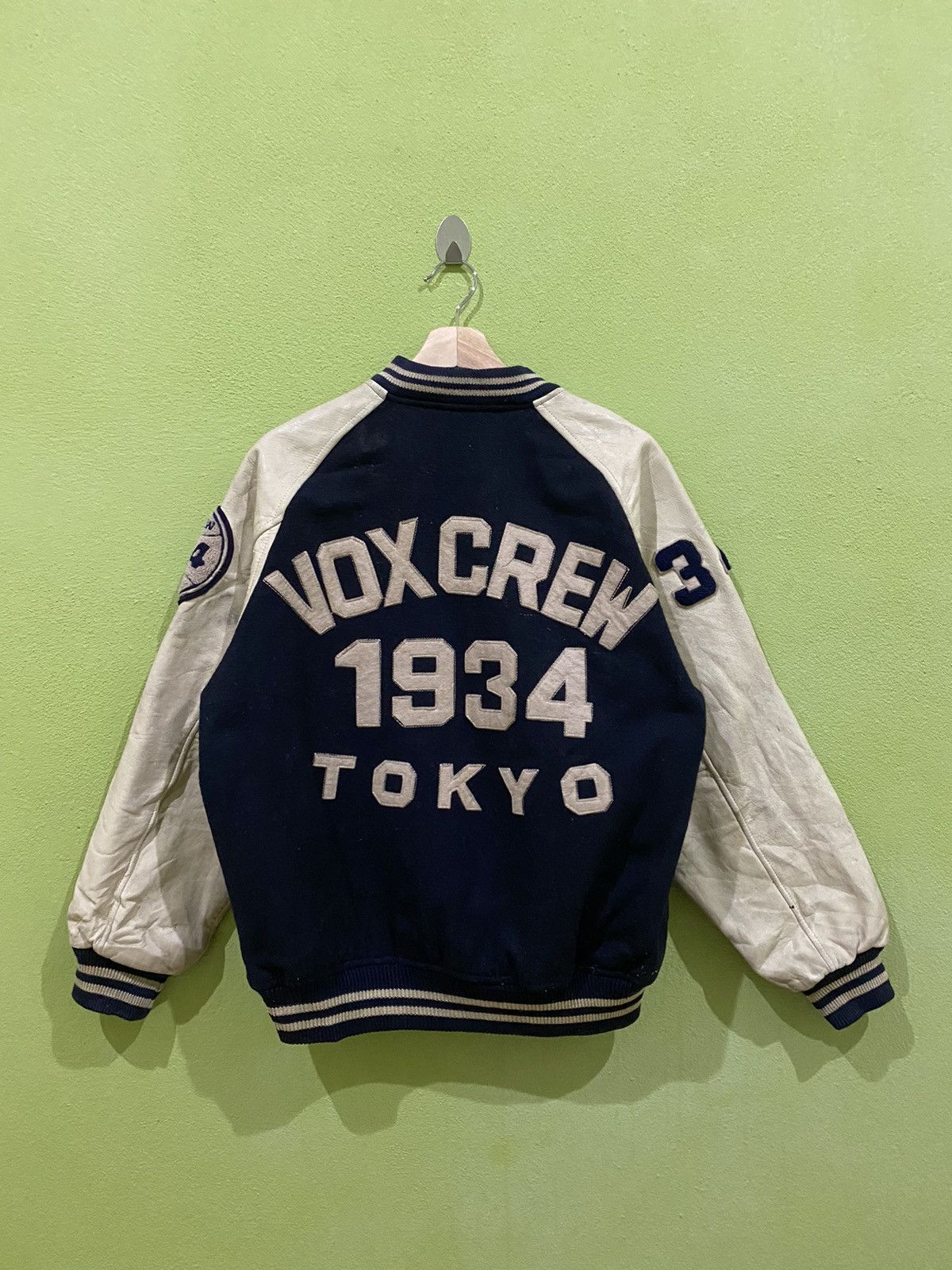 Japanese Brand × Vintage VINTAGE VOX CREW VARSITY JACKET Size US L / EU 52-54 / 3 - 1 Thumbnail